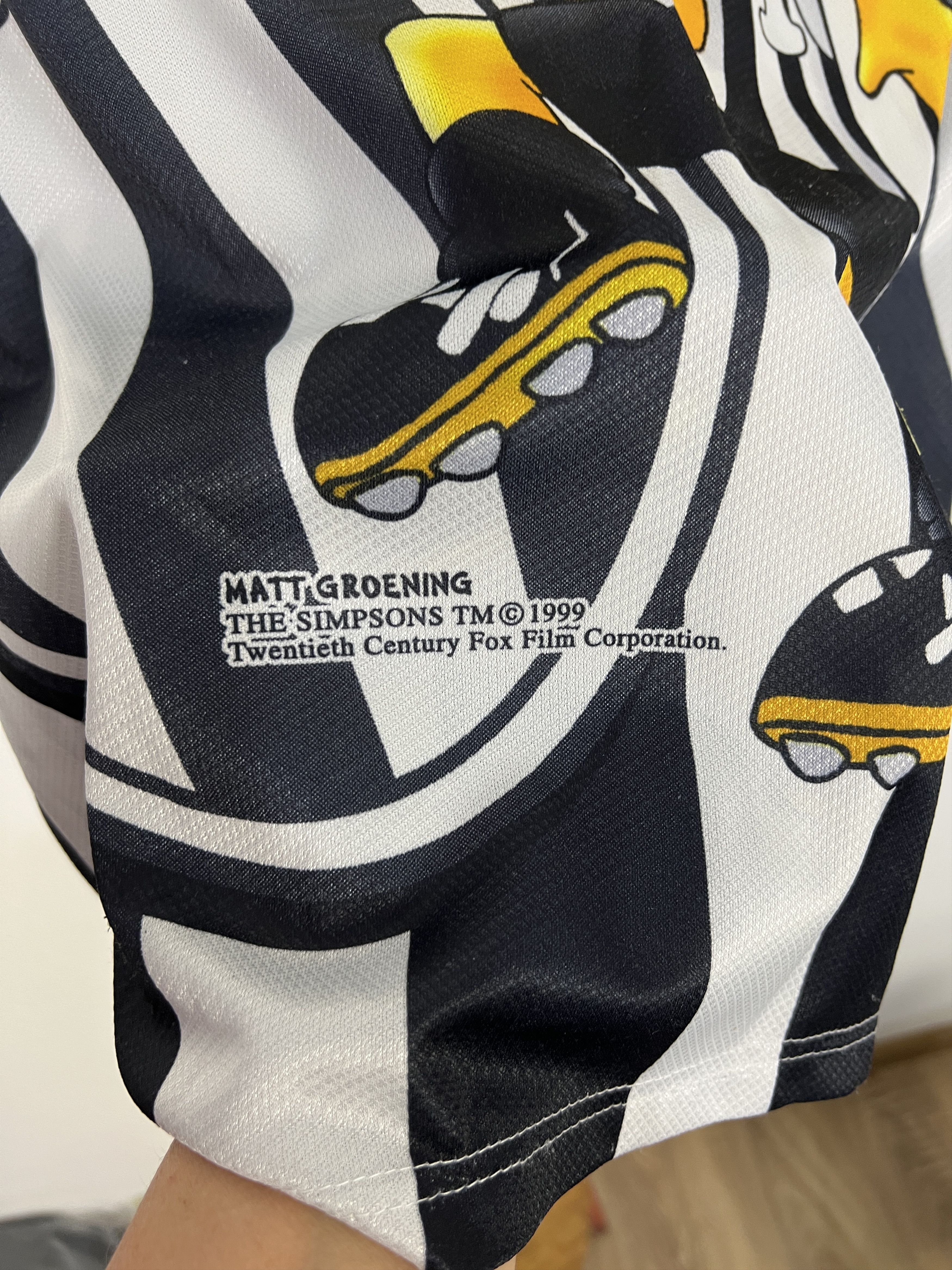 The Simpsons Vintage 1999 Simpsons Graphic Juventus Football Shirt Soccer Size US M / EU 48-50 / 2 - 15 Thumbnail