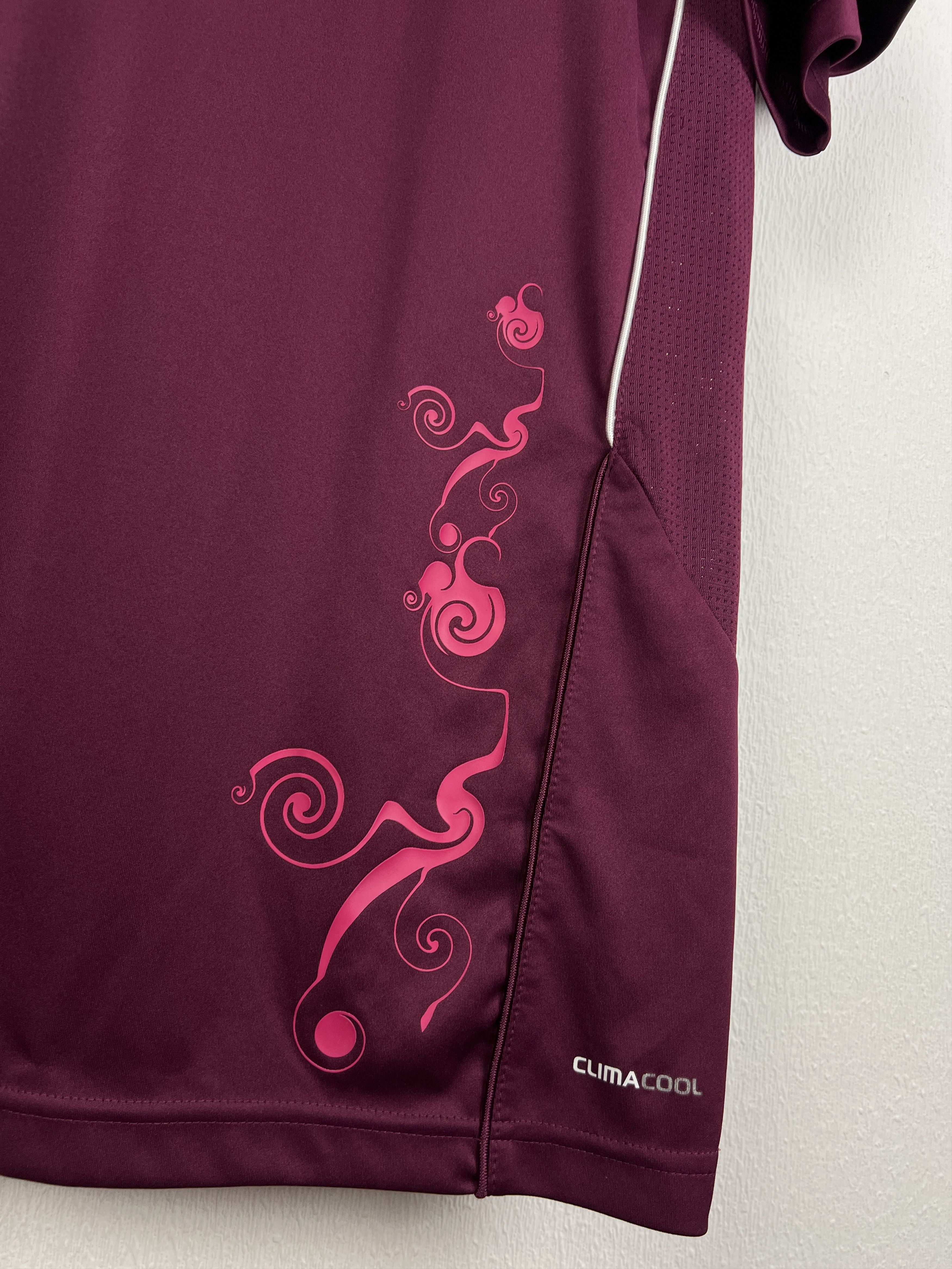Adidas Lyon Special football shirt Soccer Burgundy Jersey Trikot Size US XXL / EU 58 / 5 - 4 Thumbnail