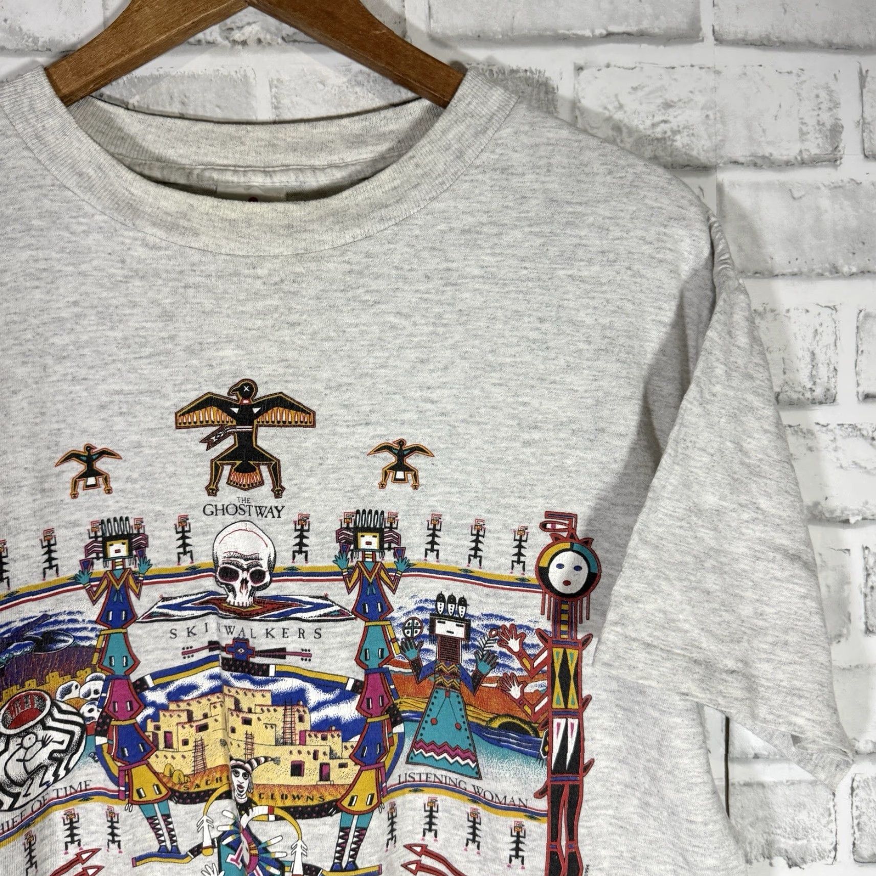 Vintage VINTAGE Miller Arizona Graphic Tee Shirt Mens M Gray Coyote Waits US Single Stitch 90s ThemeMens Size US M / EU 48-50 / 2 - 2 Thumbnail