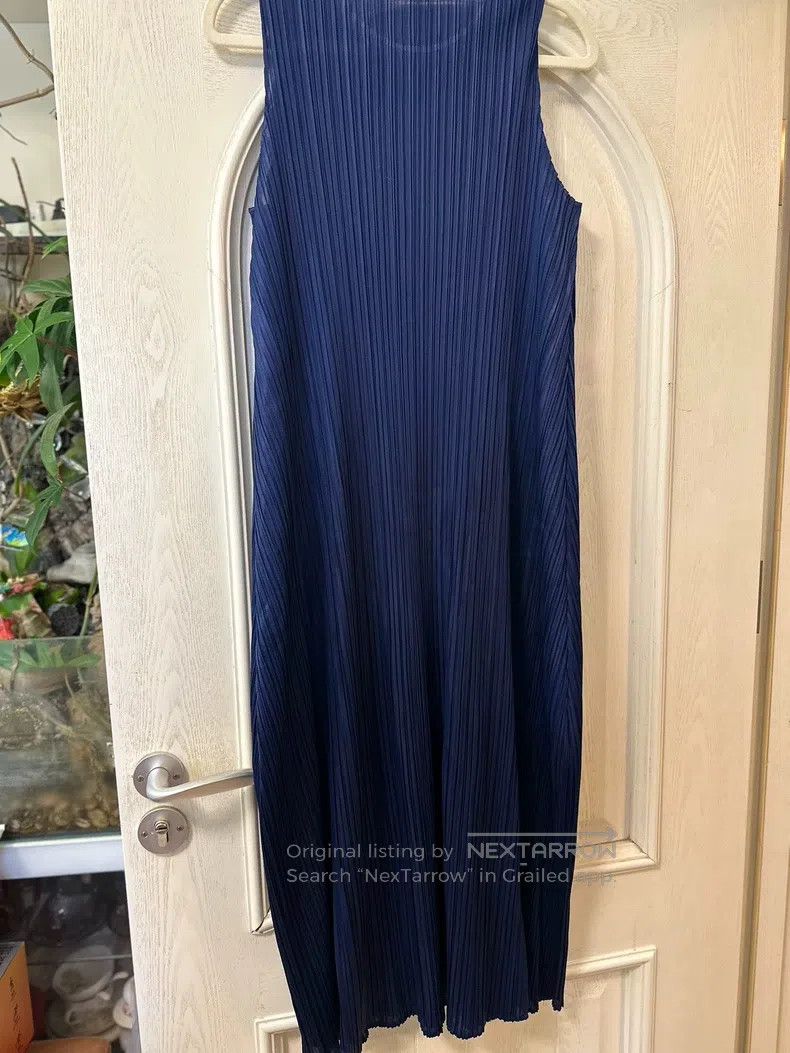 Issey Miyake Issey Miyake Blue Dress Size L / US 10 / IT 46 - 2 Thumbnail