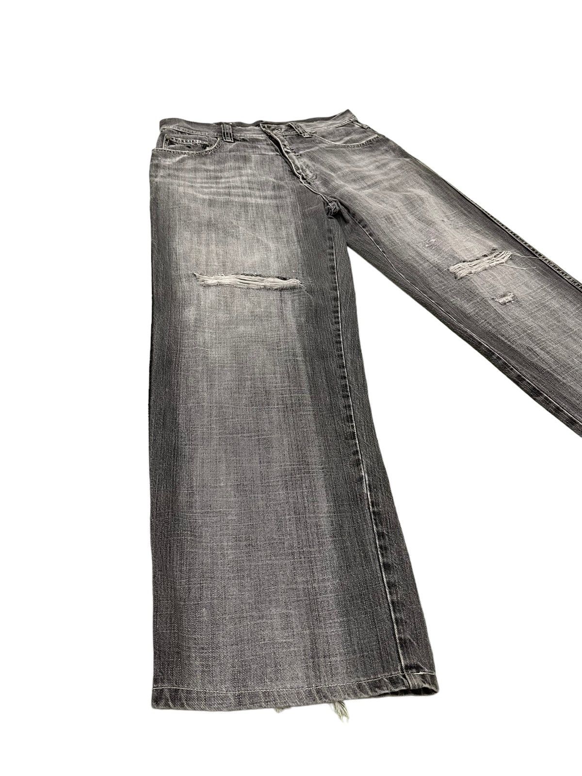 Pelle Pelle Wide Baggy Jeans Pelle Pelle Marc Buchanan Distress 7🟦6 Size US 34 / EU 50 - 3 Thumbnail