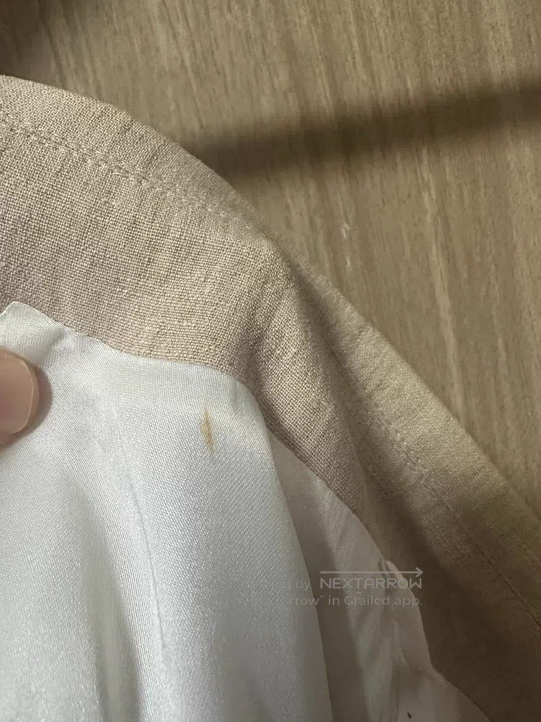 Brunello Cucinelli Brunello Cucinelli Beige Color Linen Casual Blazer Size S / US 4 / IT 40 - 8 Thumbnail