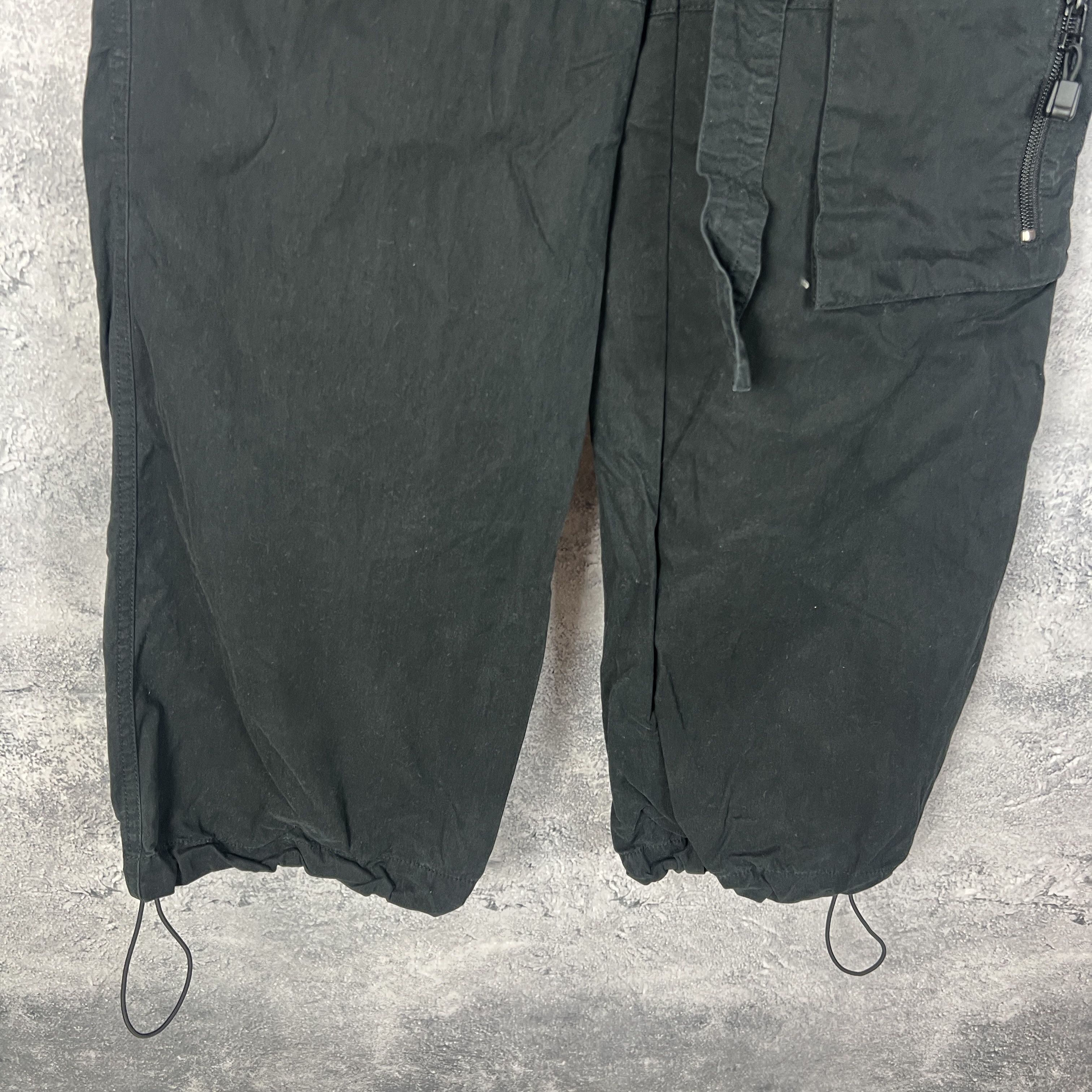 Vintage Cargo Pants Avant Garde Women's Size 8 Black Size 30" / US 8 / IT 44 - 3 Thumbnail