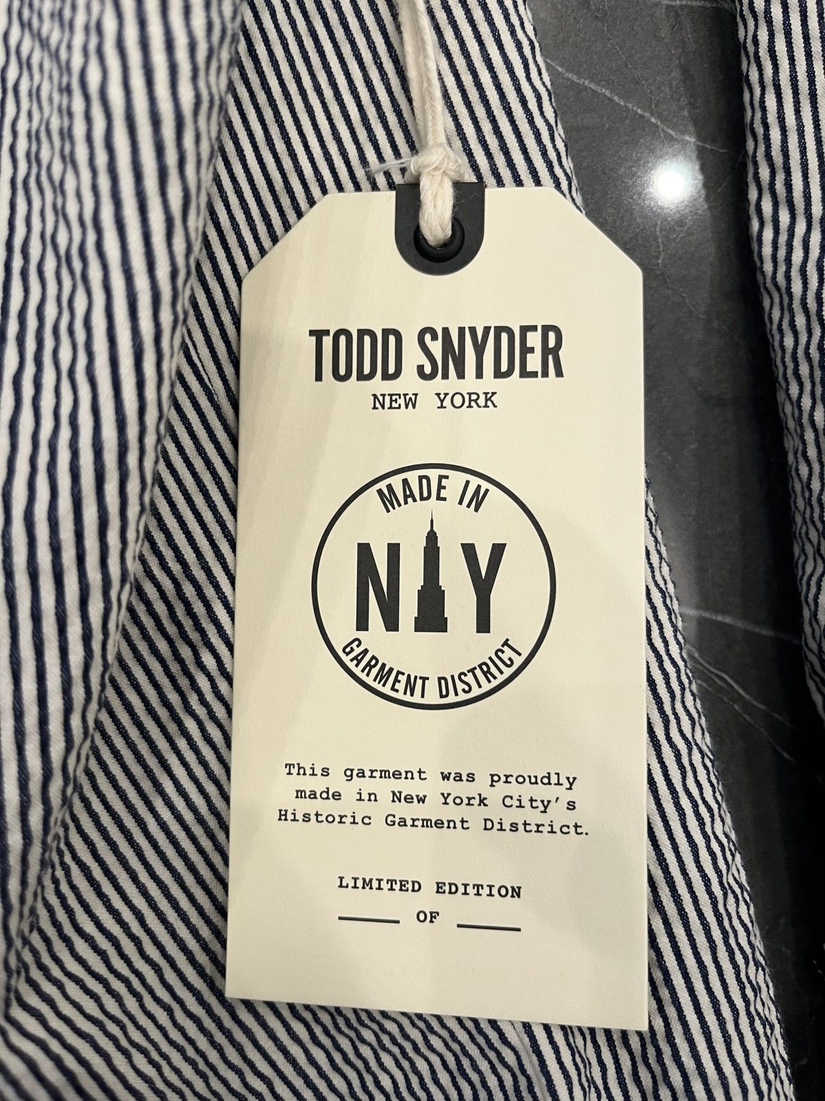 Todd Snyder NWT Todd Snyder New York Navy Seersucker Newsboy Jacket XXL Size US XXL / EU 58 / 5 - 3 Thumbnail