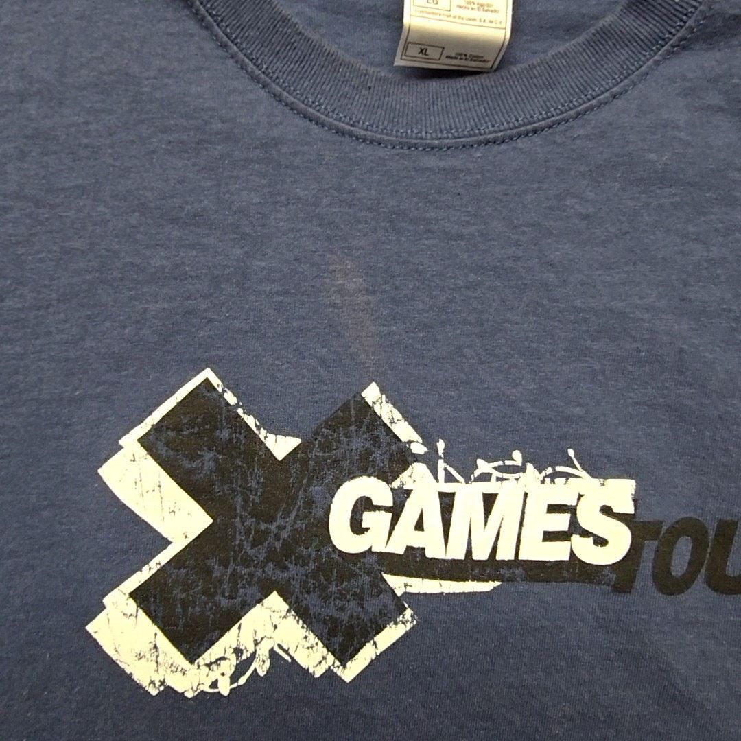 Fruit Of The Loom X Games Tour Tee Pro Sports MVP Graphic Blue XL Shirt Size US XL / EU 56 / 4 - 3 Thumbnail