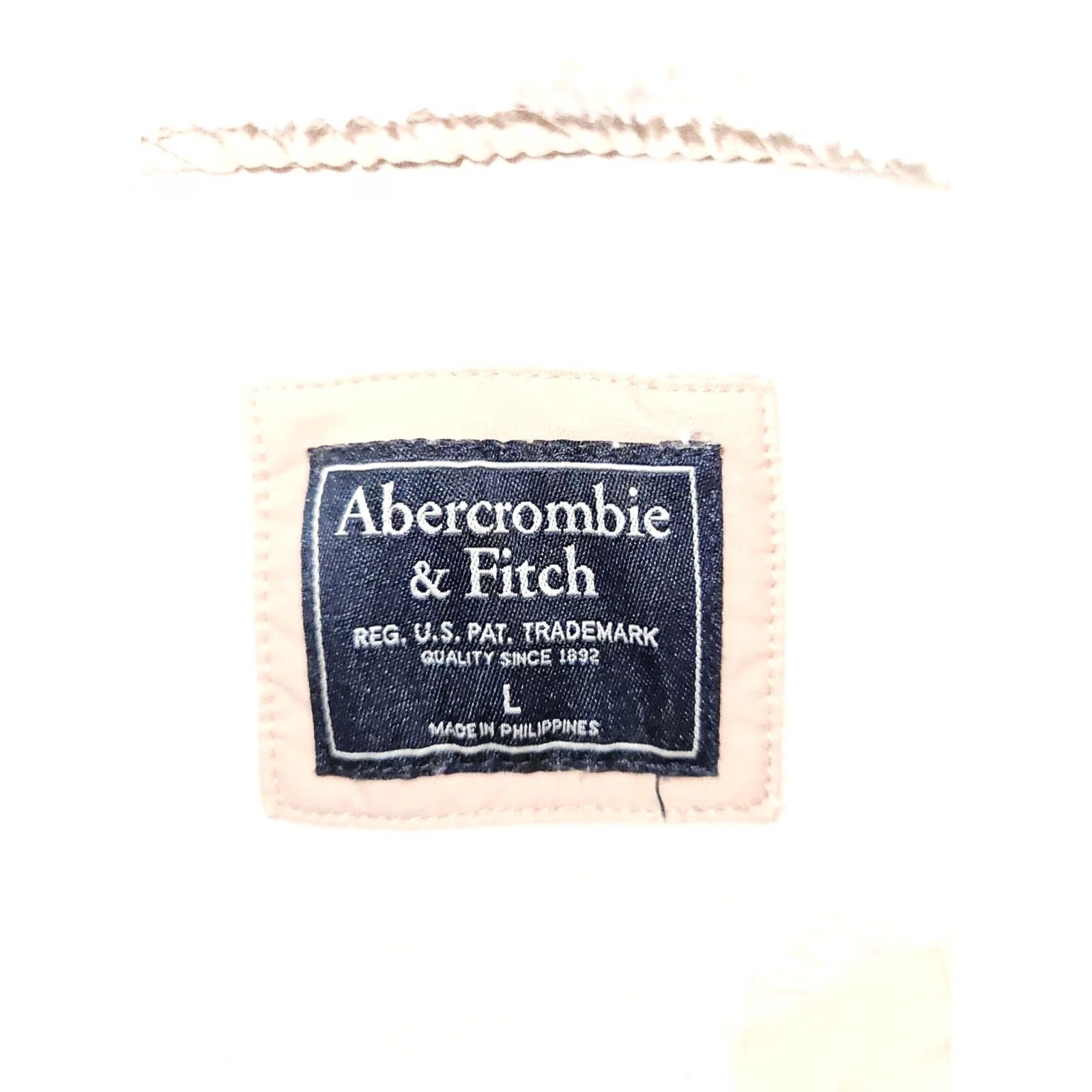 Abercrombie & Fitch Abercrombie & Fitch Fleece Quilted Pullover Jacket Women's Large White 1/4 Snap Size L / US 10 / IT 46 - 2 Thumbnail