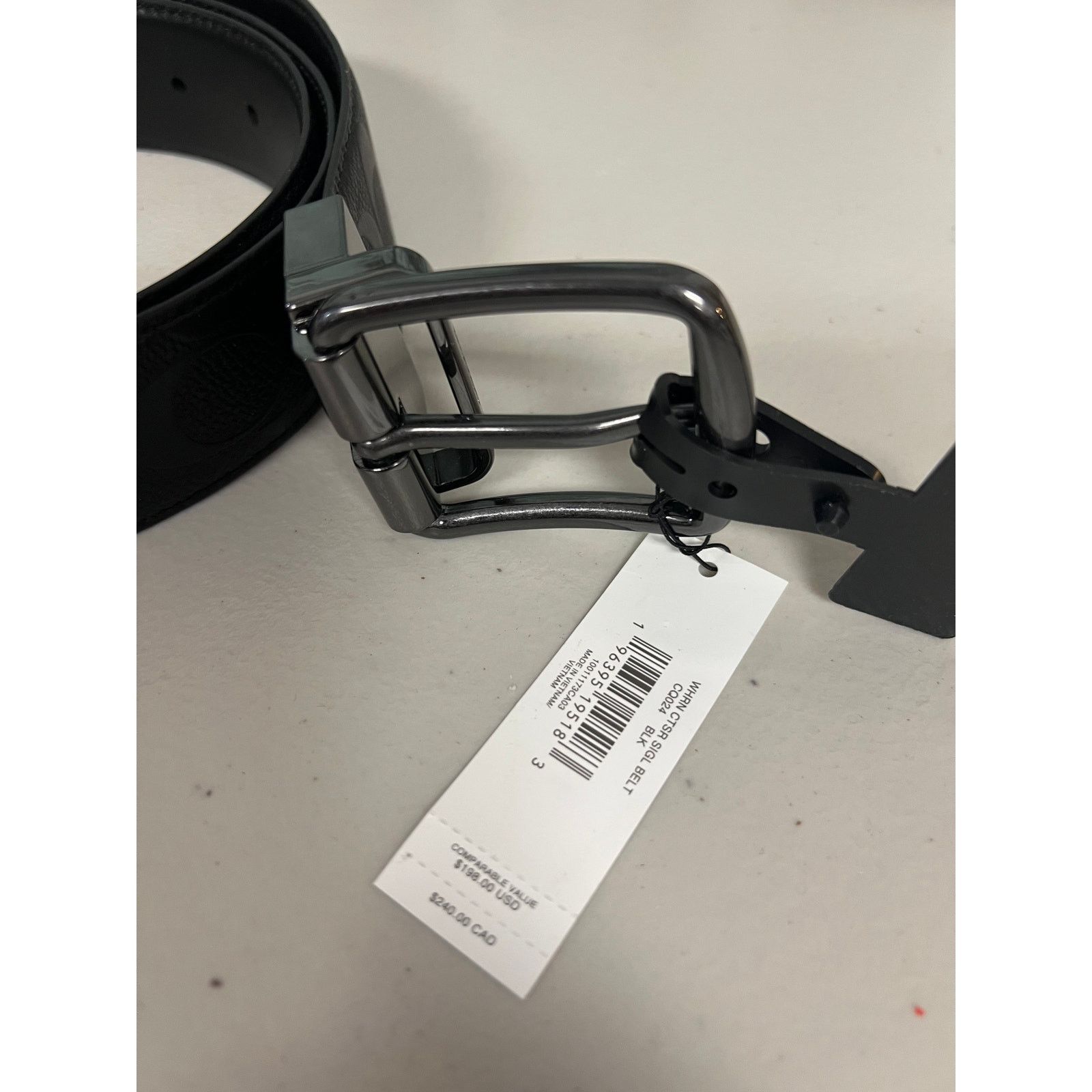 Coach Coach CQ024 Harness Buckle Cut-To-Size Reversible Belt Size ONE SIZE - 7 Thumbnail