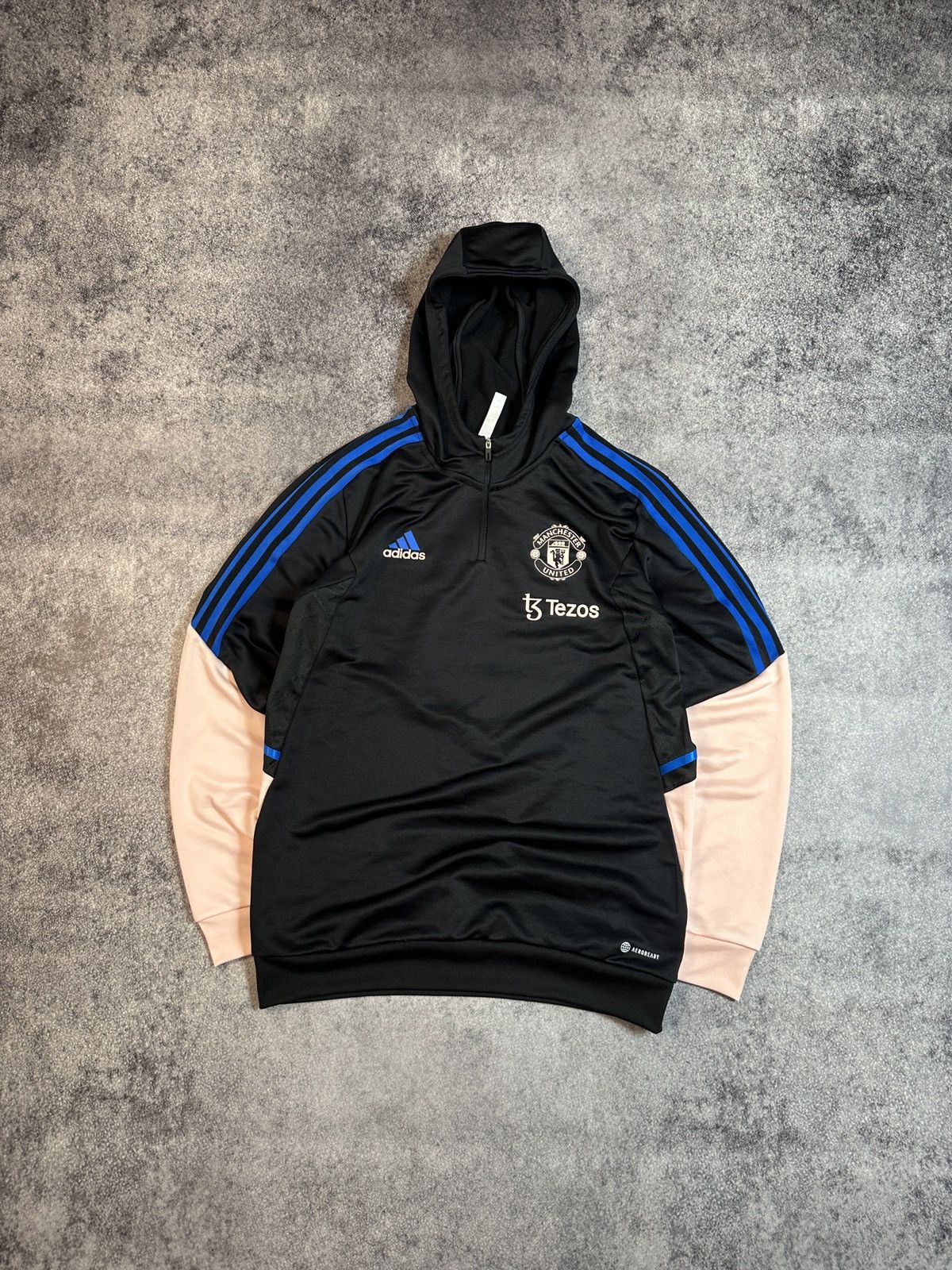 Adidas Adidas Manchester United Soccer Hoodie Y2K Blokecore Rare L Size US L / EU 52-54 / 3 - 1 Thumbnail
