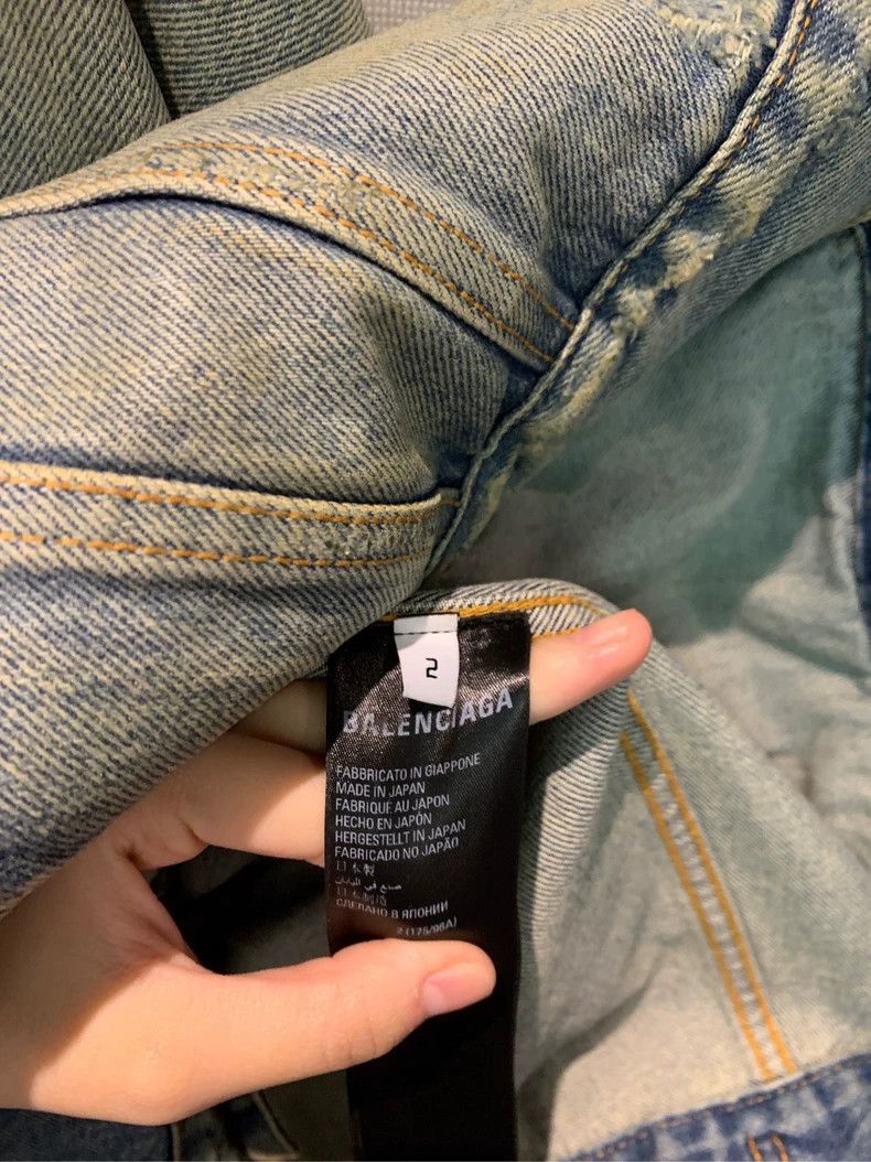Balenciaga Balenciaga Denim Jacket One of a Kind in the Country, Mate Size US M / EU 48-50 / 2 - 6 Thumbnail