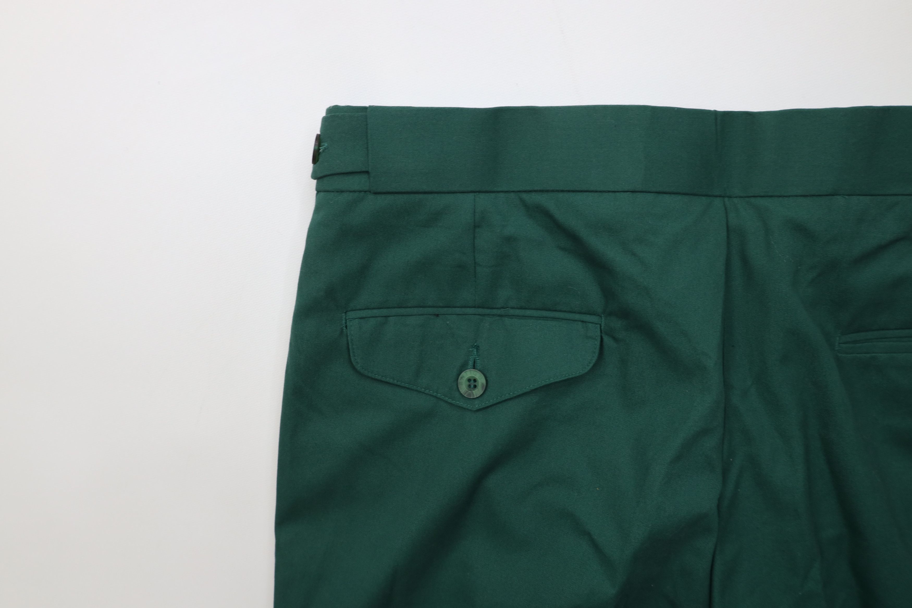 Vintage Deadstock Vintage 70s Streetwear Wide Leg Chino Pants Green Size US 34 / EU 50 - 12 Thumbnail