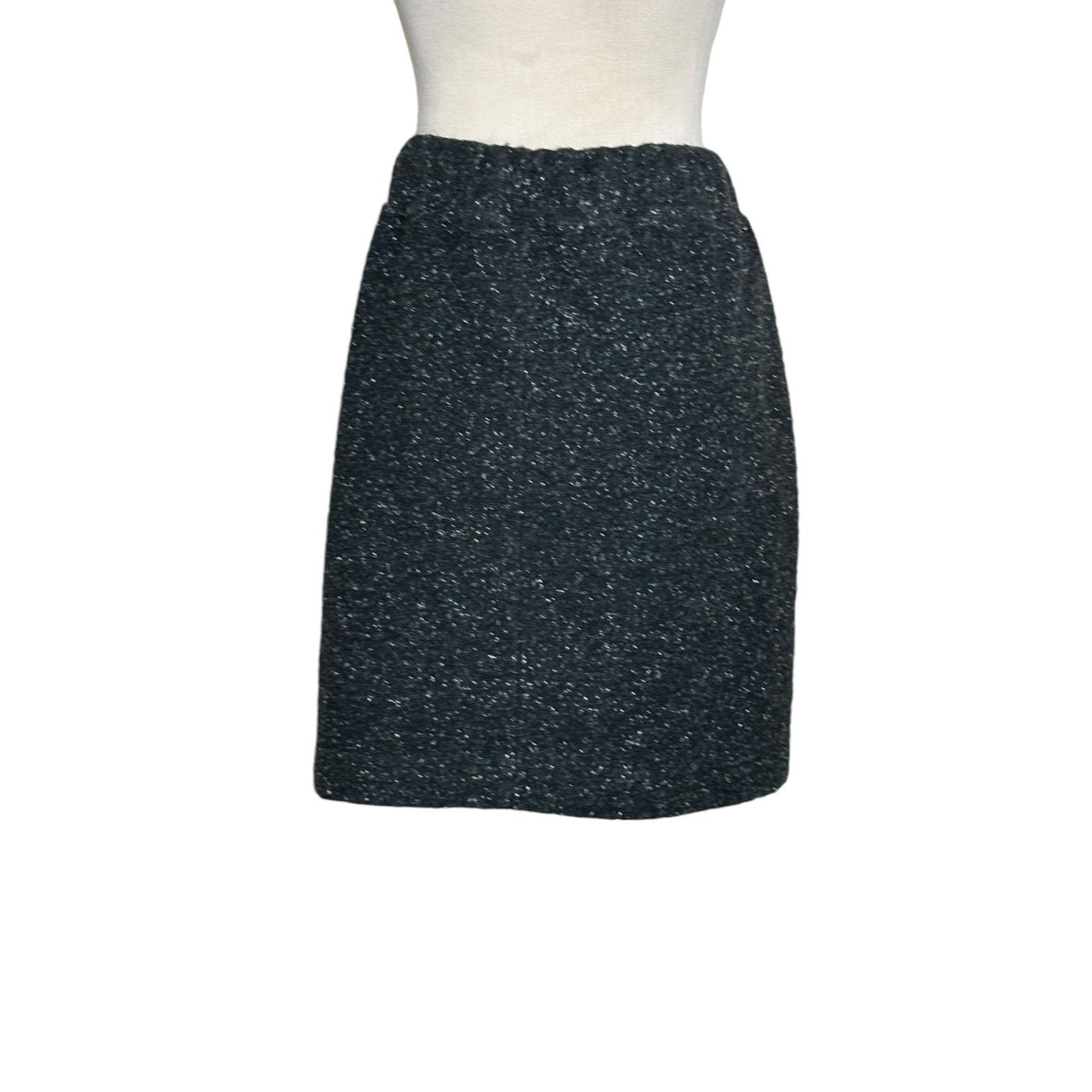 Loft Loft gray pull on front waist tie mini skirt size LP Size 22" - 10 Thumbnail