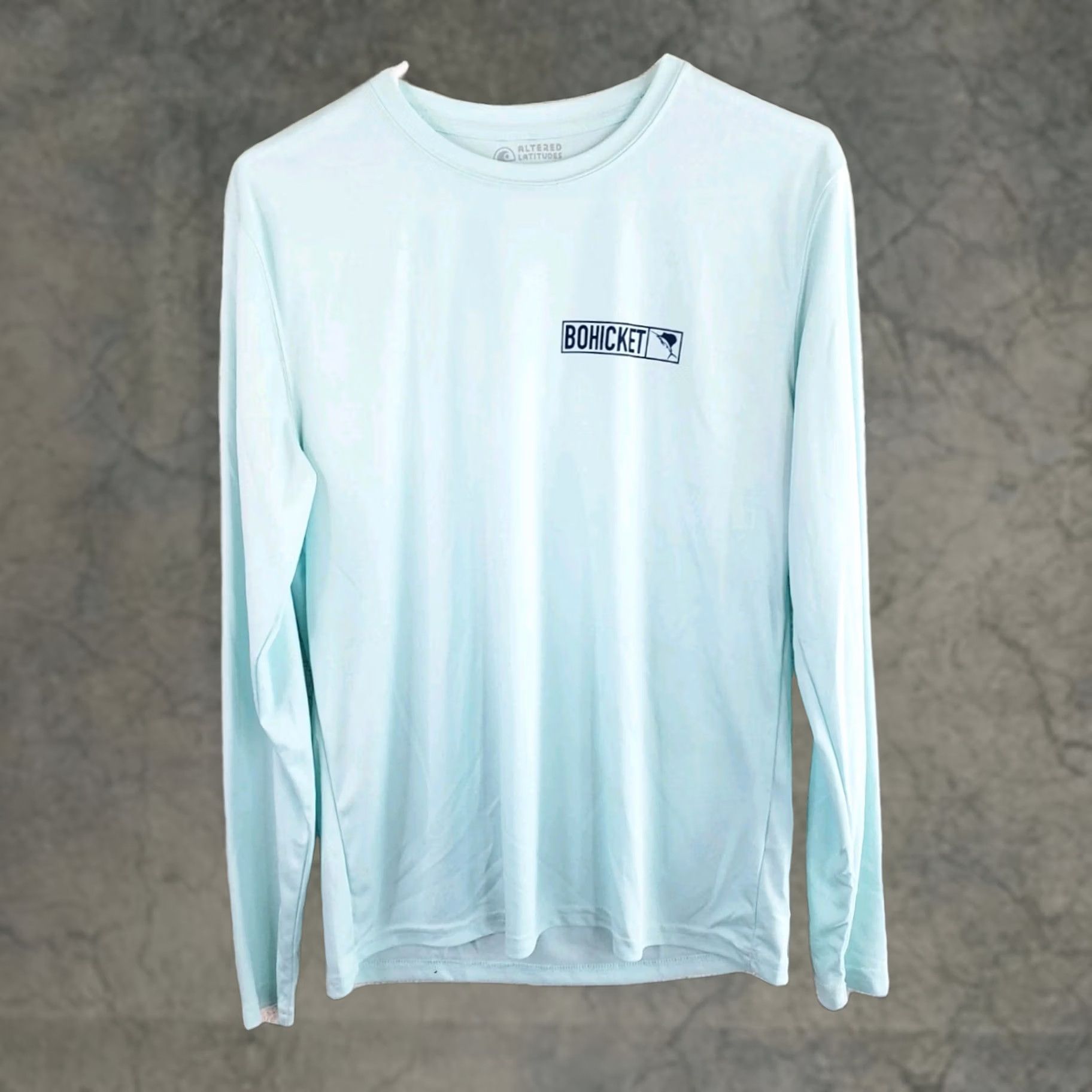 AQUA Altered Latitude Shirt Aqua Blue Long Slv. S Unisex Bohicket Marina Size US S / EU 44-46 / 1 - 1 Thumbnail