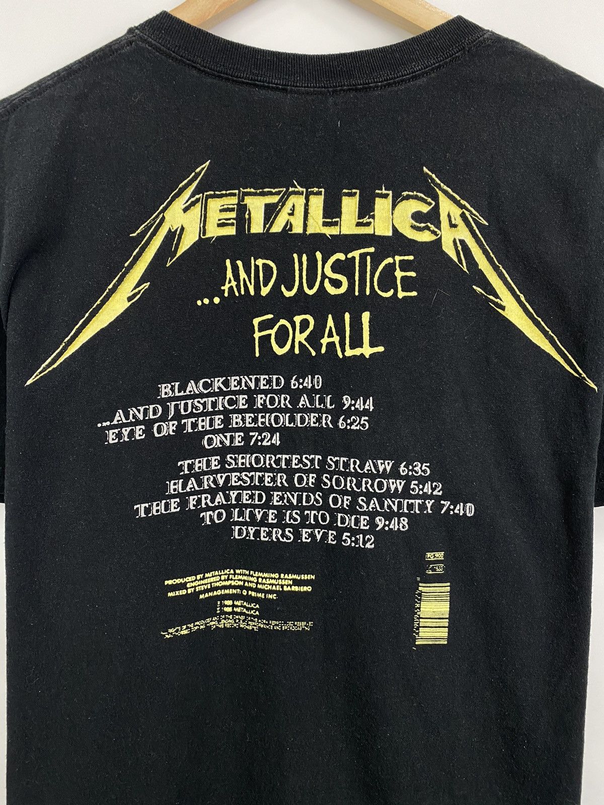 Metallica 💀 Vintage Metallica And Justice For All Rock Band t-shirt Size US L / EU 52-54 / 3 - 7 Thumbnail