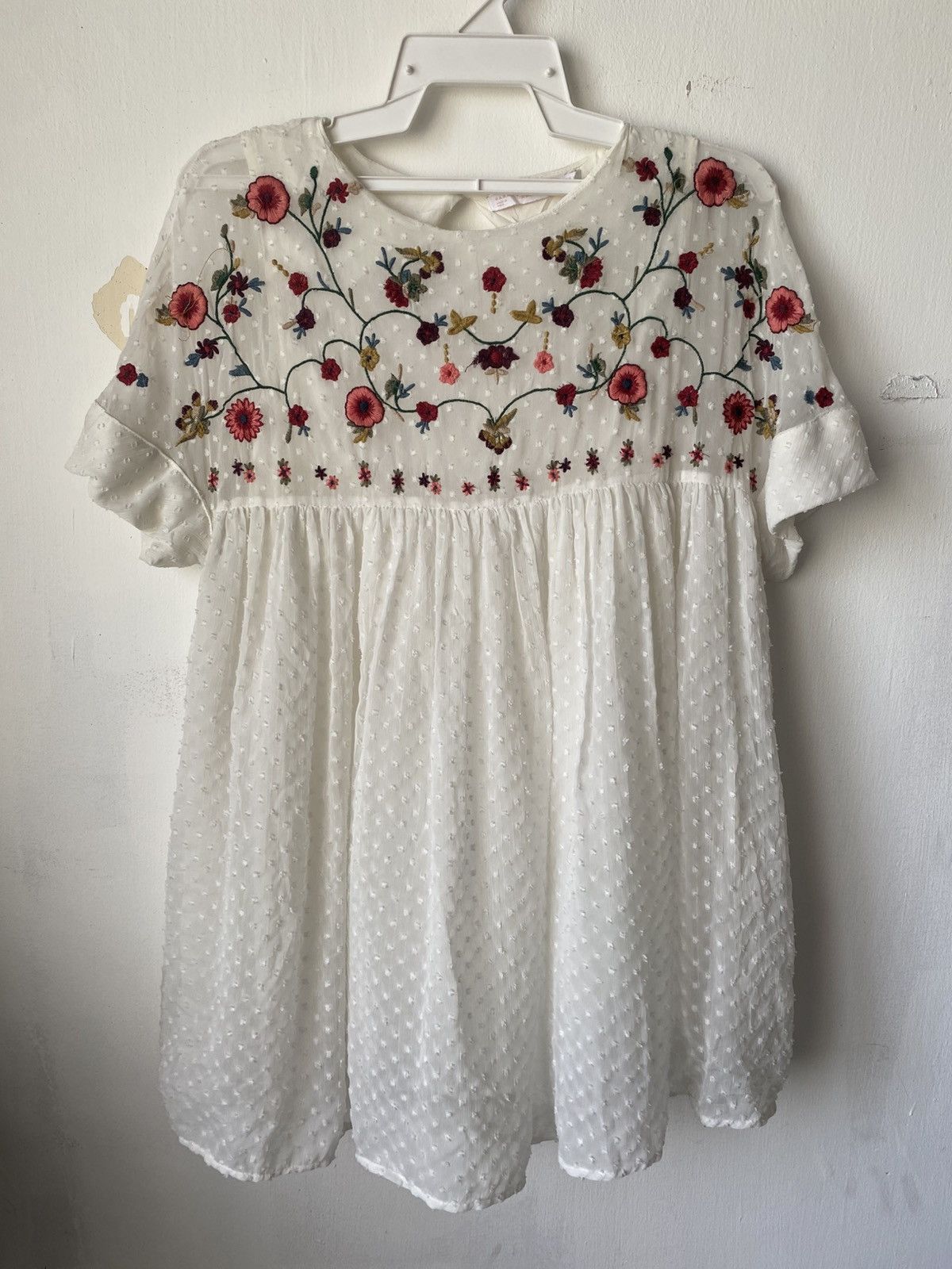 Zara Zara Trafuluc Collection Embroided Lace Flower Mini Dress Size M / US 6-8 / IT 42-44 - 1 Thumbnail