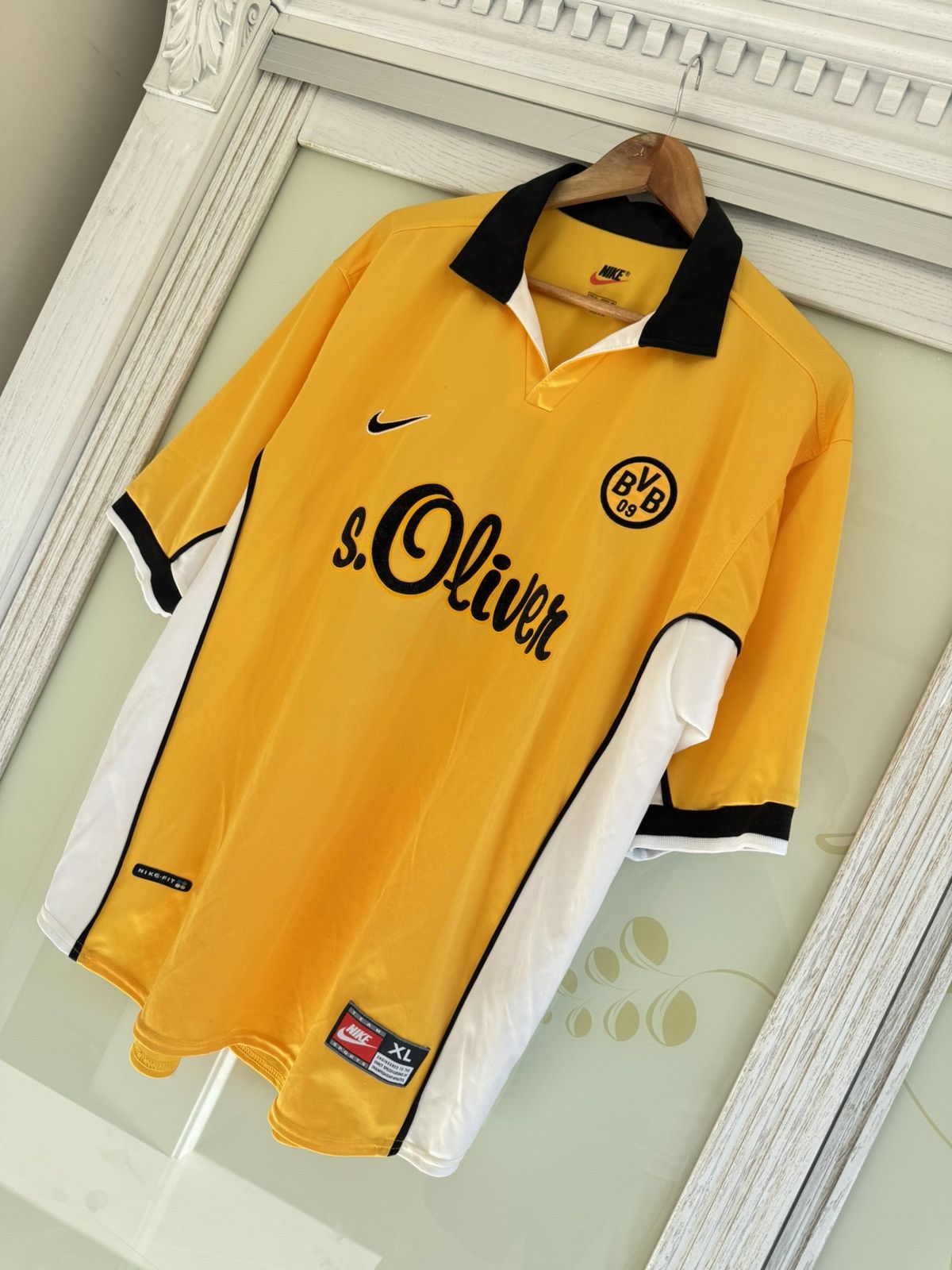 Nike Salou #30 Borussia Dortmund 1998-1999 Vintage Soccer Jersey Size US XL / EU 56 / 4 - 5 Thumbnail