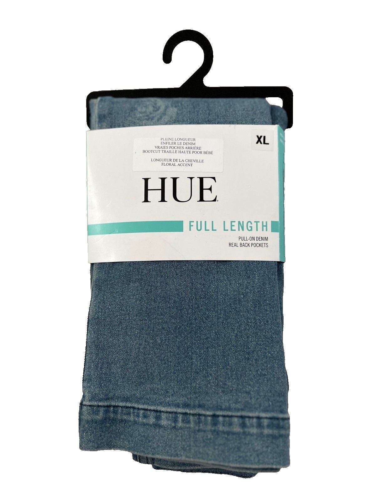 Other Hue U24400 Floral Emma Baby Bootcut Denim Jeans Size 34" / US 12 / IT 48 - 4 Thumbnail