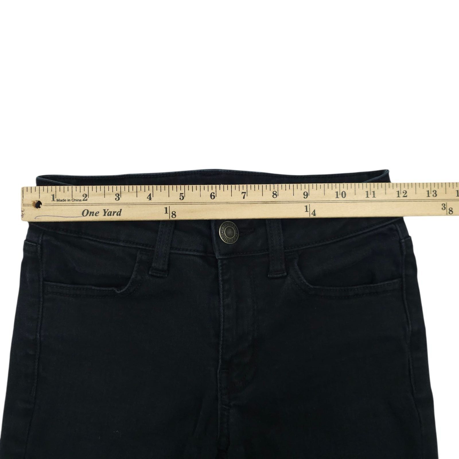American Eagle Outfitters American Eagle Next Level Stretch Jegging Jeans 00 Short Y2K Size 24" / US 00 / IT 34 - 3 Thumbnail