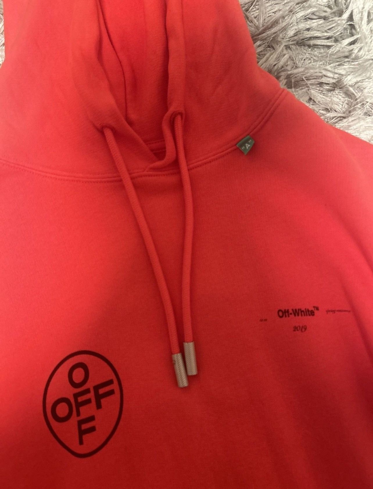 Off-White × Vintage OFF WHITE DIAG STENCIL HOODIE Size US XXS / EU 40 - 7 Thumbnail