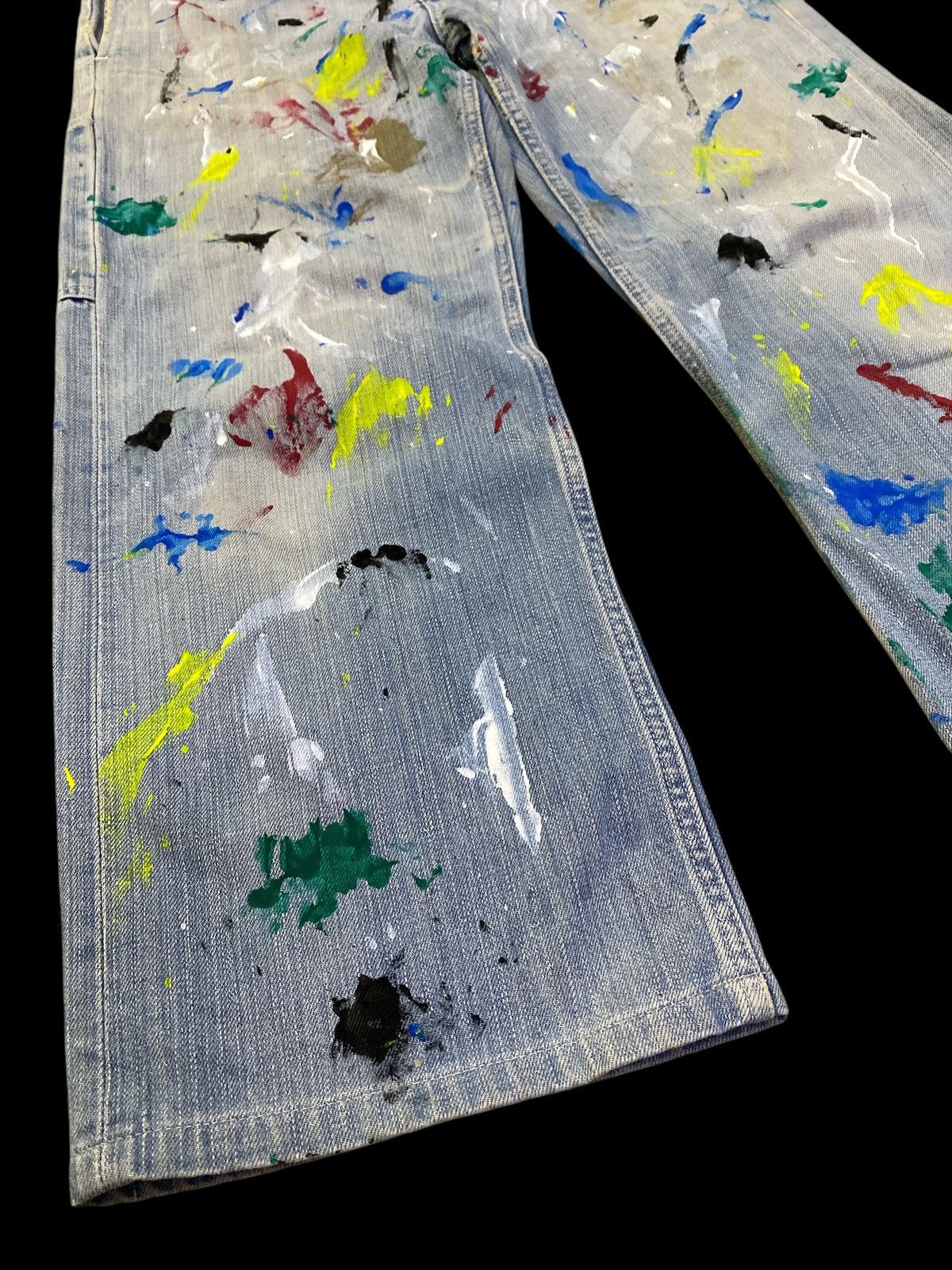 Edwin × Margaret Howell × Vintage Vtg Margaret Howell x Edwin Selvedge Jeans Paint Splatter Size US 32 / EU 48 - 7 Thumbnail