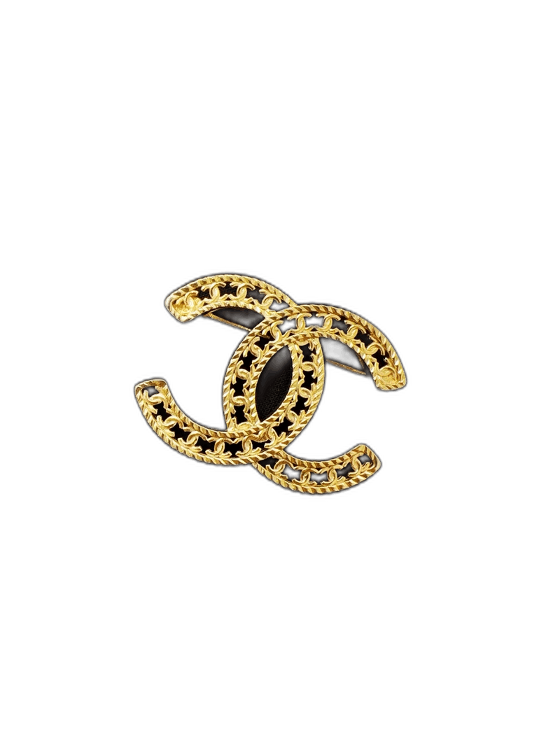 Chanel Chanel Gold CC Star Hollow Carved Brooch Size ONE SIZE - 1 Thumbnail