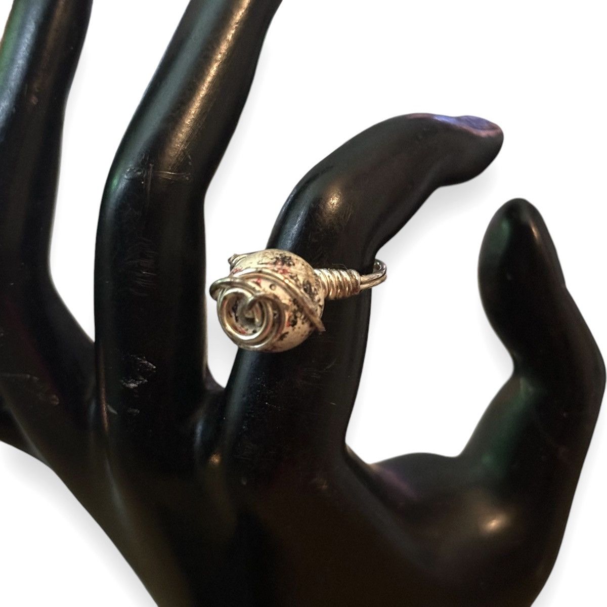 Vintage Vintage wire wrapped Victorian rose ring Size ONE SIZE - 2 Thumbnail