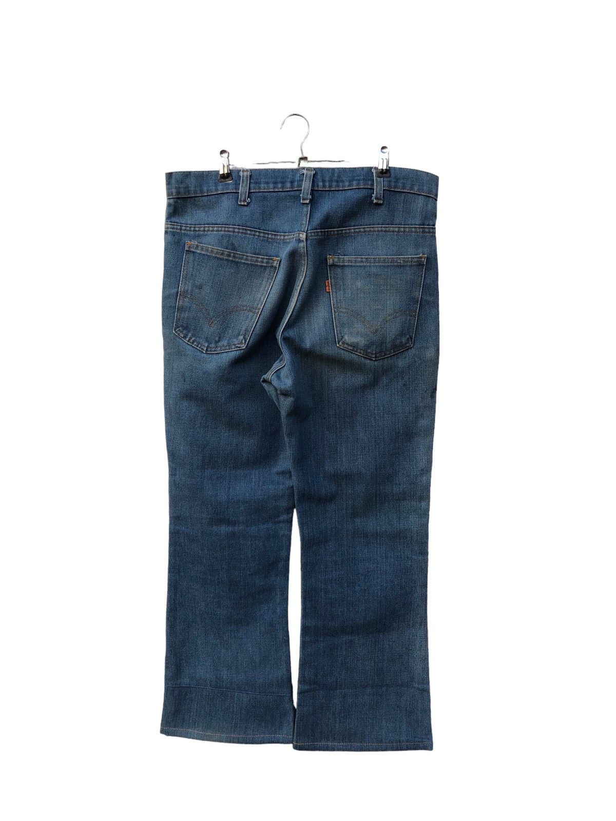 Levi's × Vintage Vintage Levi’s 555 Orange Tag Flared Bootcut Size US 34 / EU 50 - 2 Thumbnail