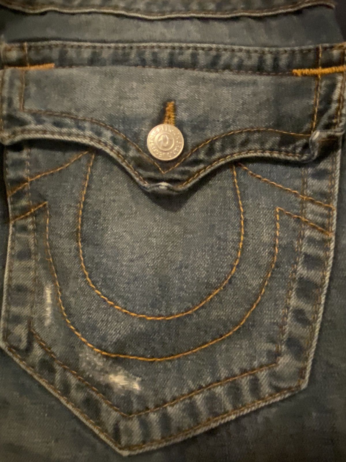 True Religion 🪷Distressed True Religion Jeans🪷 Size US 29 - 4 Thumbnail