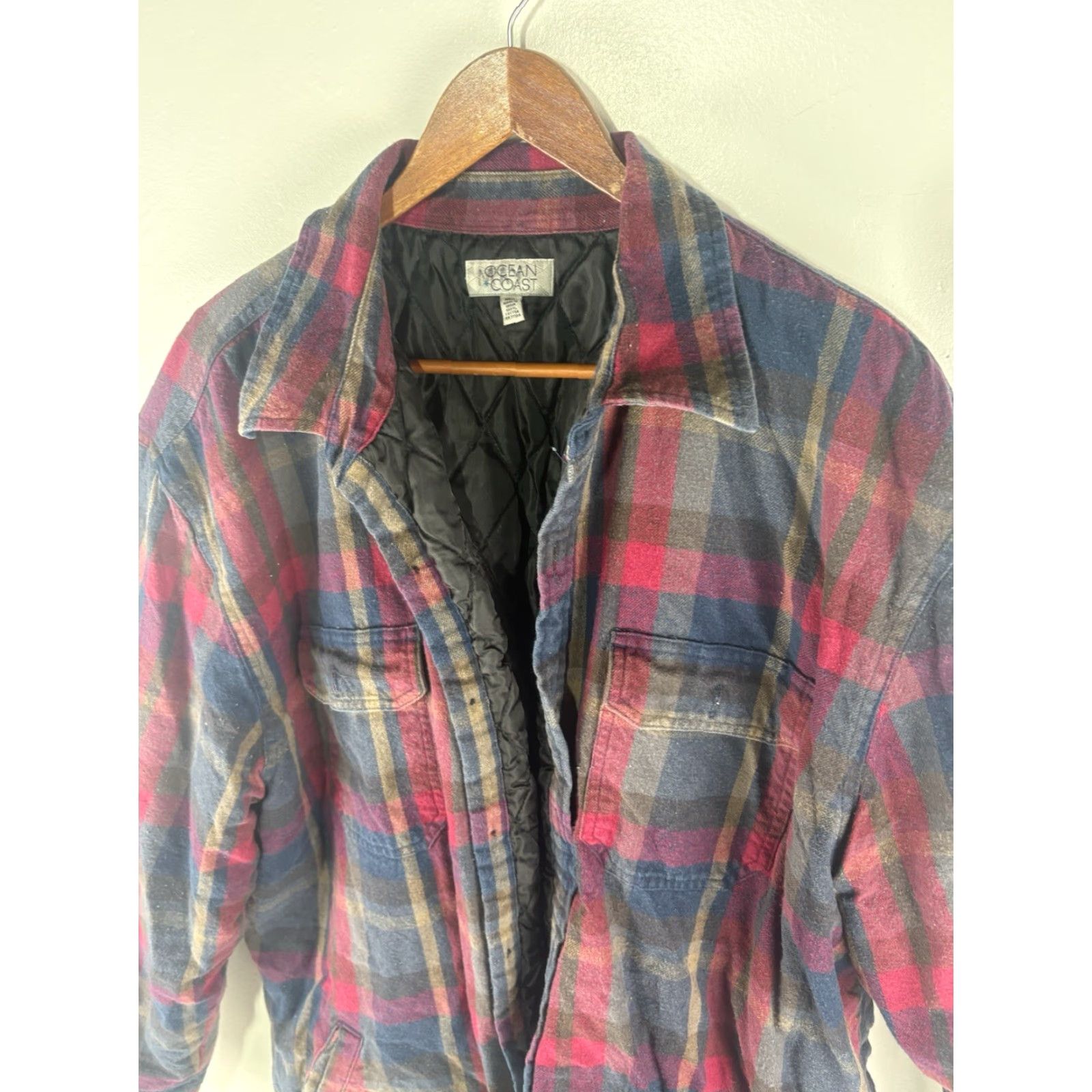 Vintage Ocean Coast Jacket Men’s Size XXL India Multi Plaid Quilted Flannel Lining Size US XXL / EU 58 / 5 - 2 Thumbnail