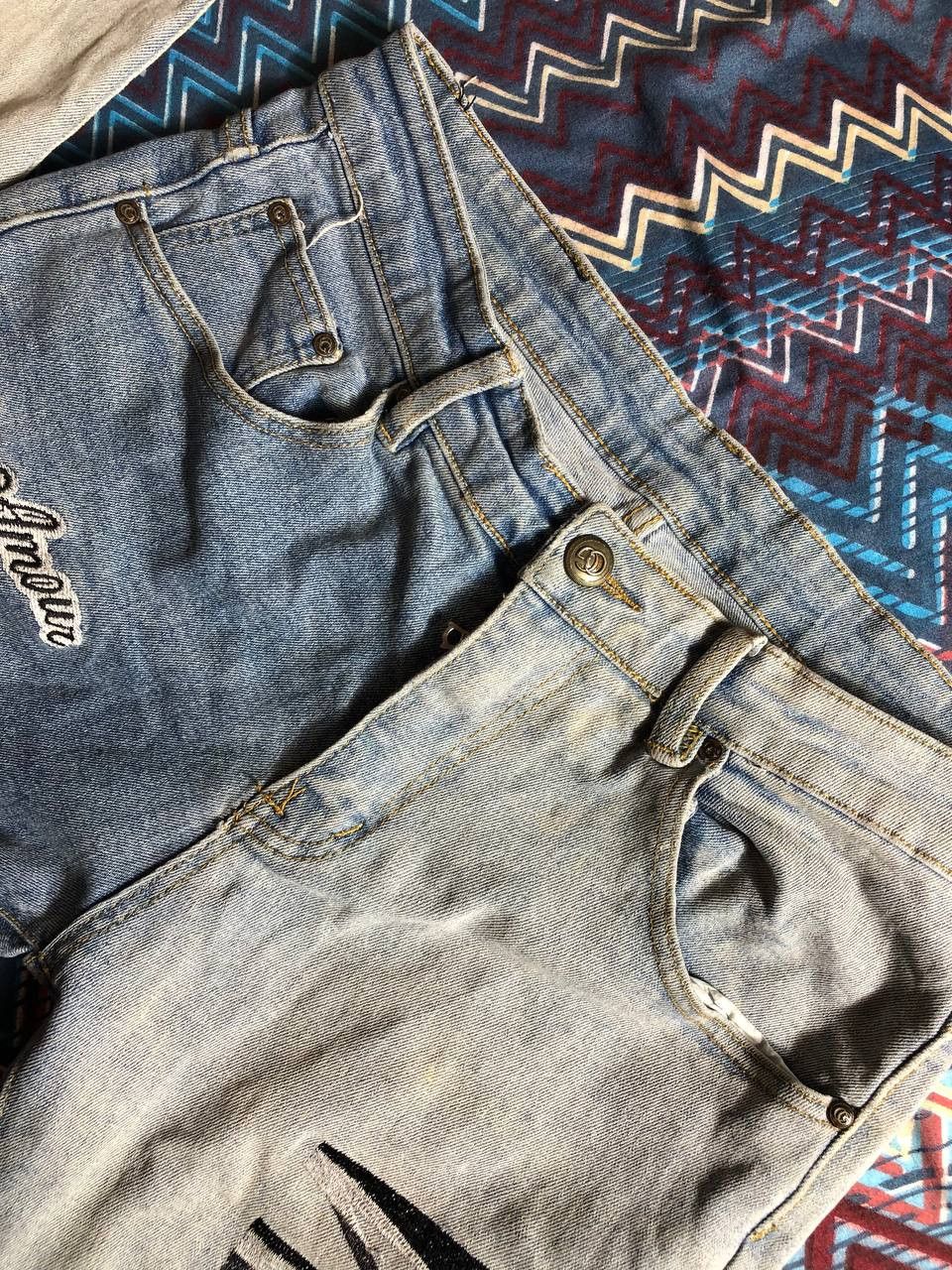 Vintage Crazy Crash Dirty Baggy Faded Jean Japan Avant Garde Style Size US 30 / EU 46 - 17 Thumbnail