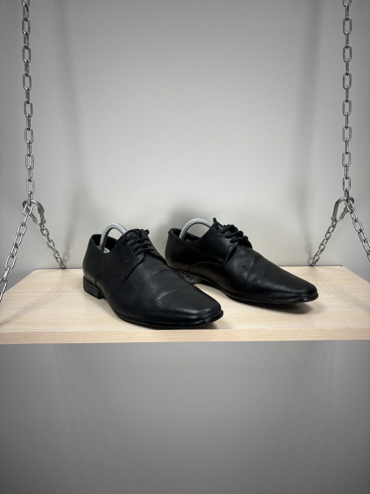 Kenzo Mens leather shoes Kenzo Size 7 1/2 Color Black Size US 7.5 / EU 40-41 - 1 Thumbnail