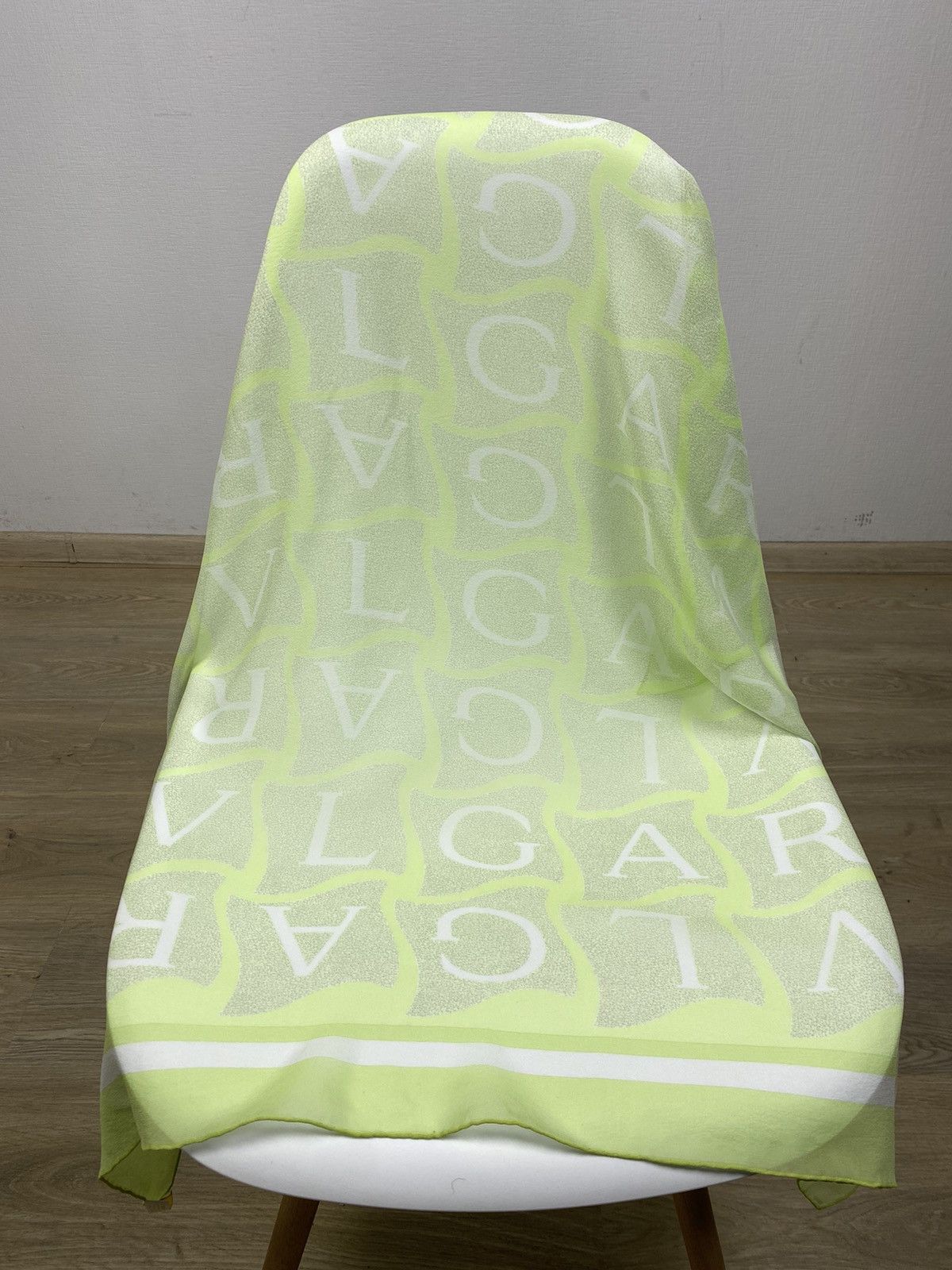 Bvlgari Bvlgari Monogrammed Leters Silk Scarf Size ONE SIZE - 2 Thumbnail