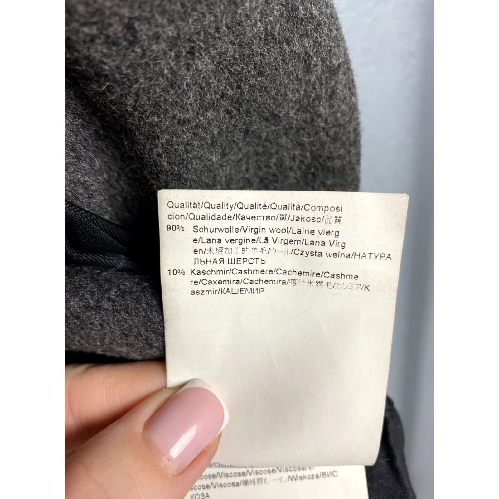 Hugo Boss HUGO BOSS Coat Mens Wool Coat Jacket L Gray Wool Overcoat Boxy Coat Mens Size US L / EU 52-54 / 3 - 5 Thumbnail