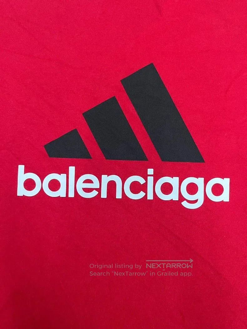 Balenciaga Balenciaga x adidas Logo Print Short Sleeve T. Size US M / EU 48-50 / 2 - 3 Thumbnail