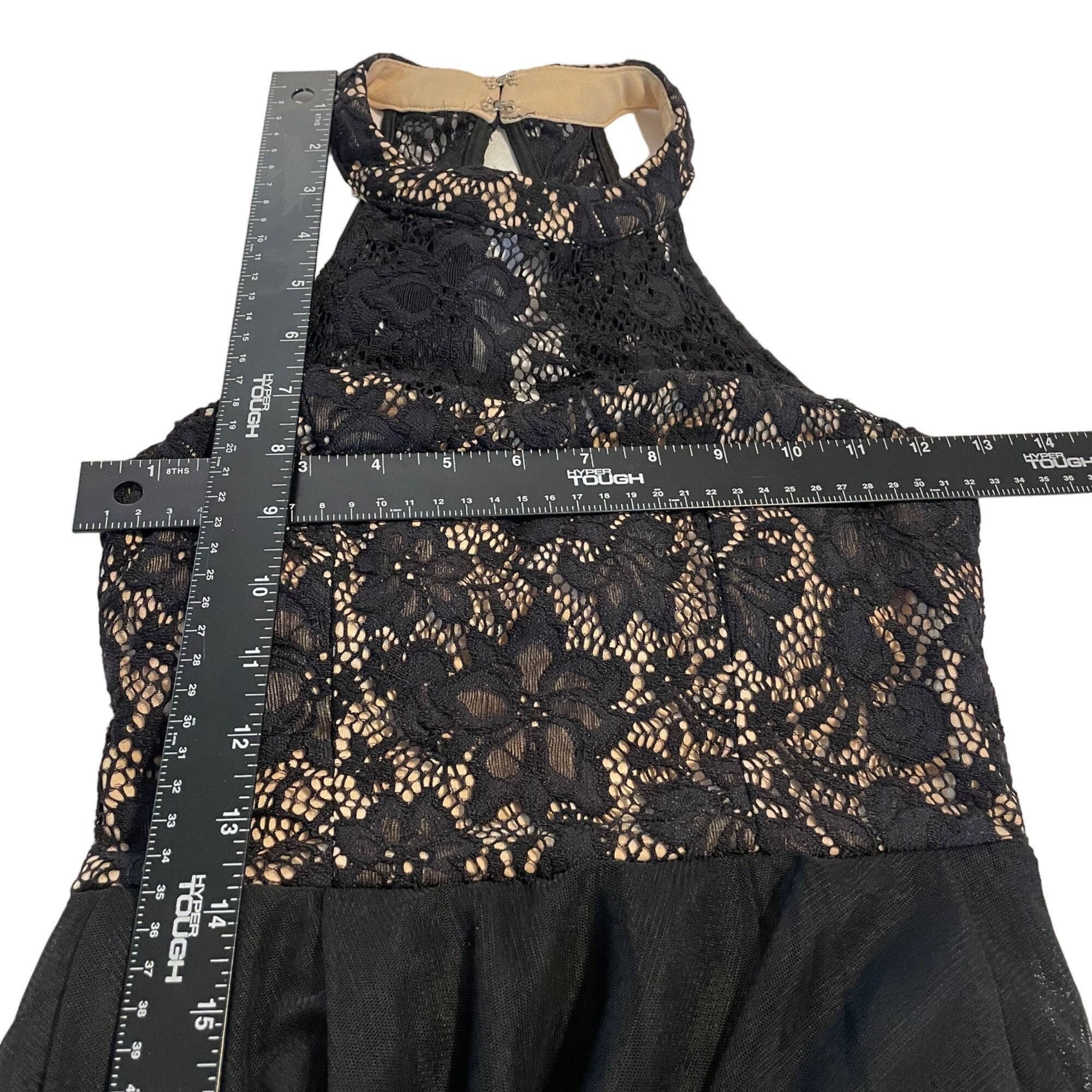 Other Speechless Black Lace & Mesh High-Low Dress Size 1 Size S / US 4 / IT 40 - 9 Thumbnail
