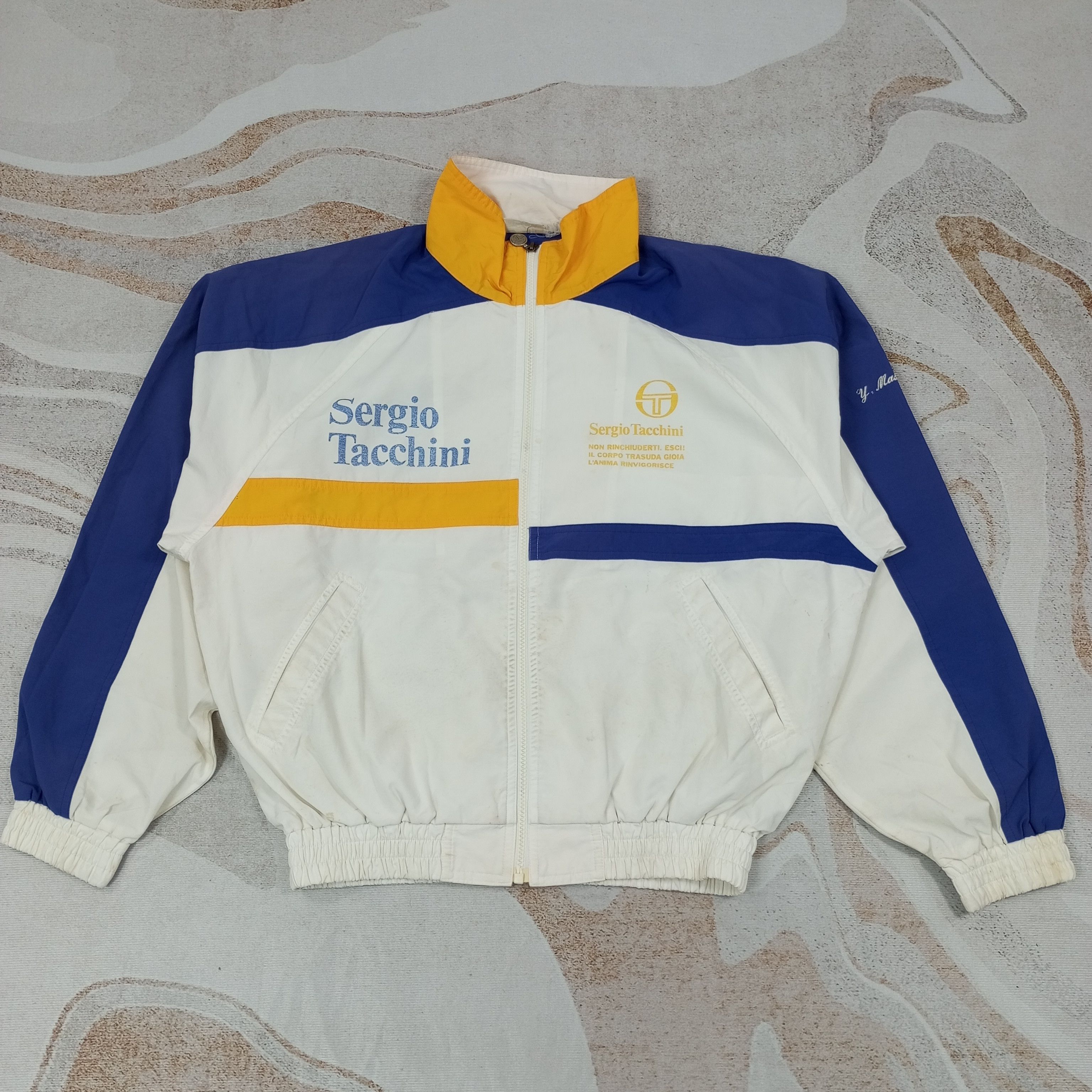 Sergio Tacchini × Vintage Sergio Tacchini Sportswear Jacket c221n7 Size US L / EU 52-54 / 3 - 1 Thumbnail
