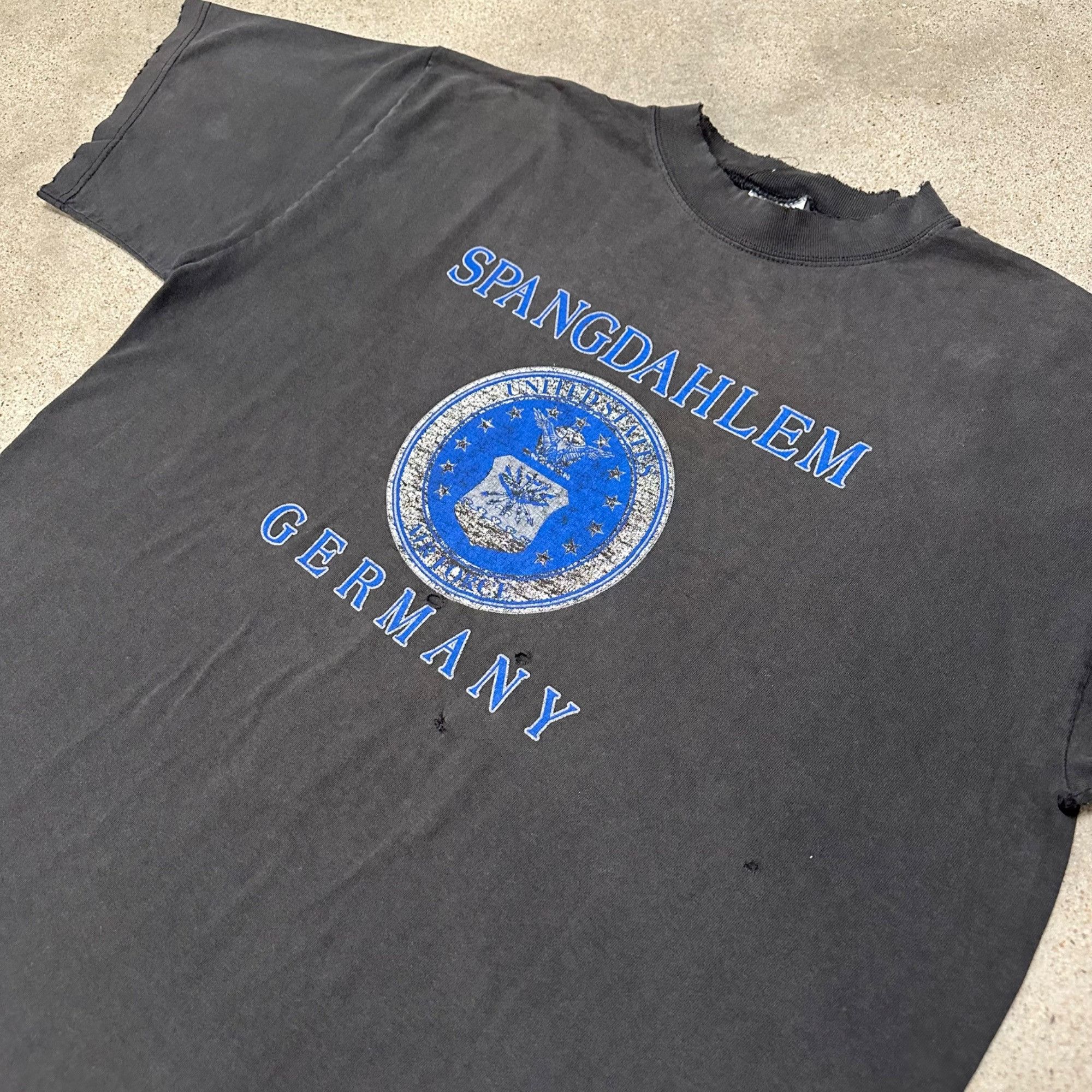 Vintage Vintage Spangdahlem Germany US Air Force Military Shirt Size US XL / EU 56 / 4 - 3 Thumbnail