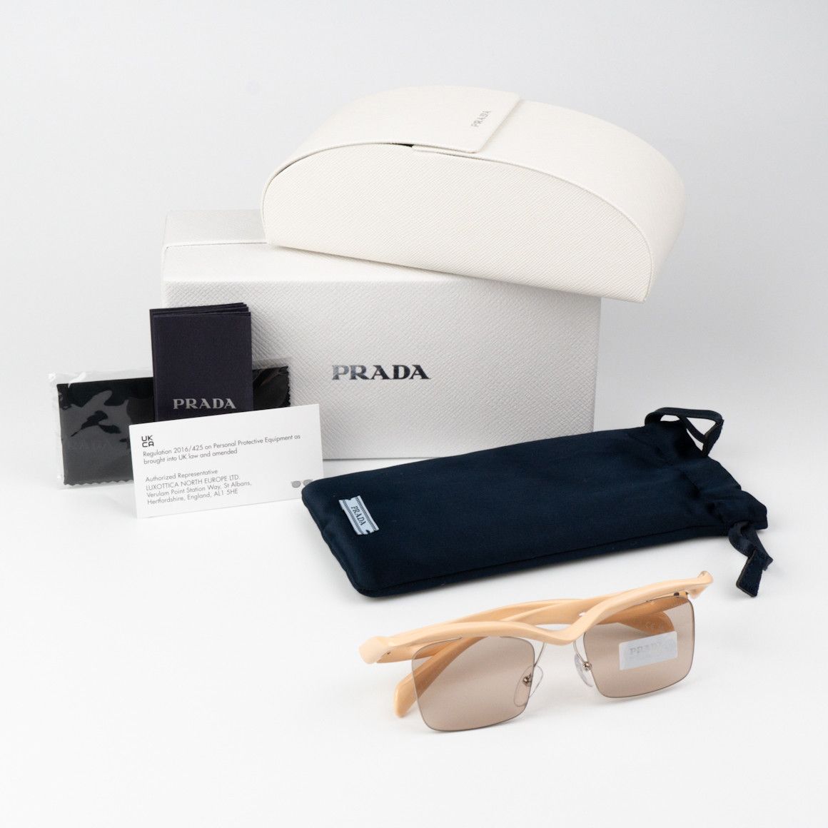 Prada NEW Prada PRA15S 18Q4I2 Rectangle Unisex Sunglasses 0PR A15S Size ONE SIZE - 15 Thumbnail