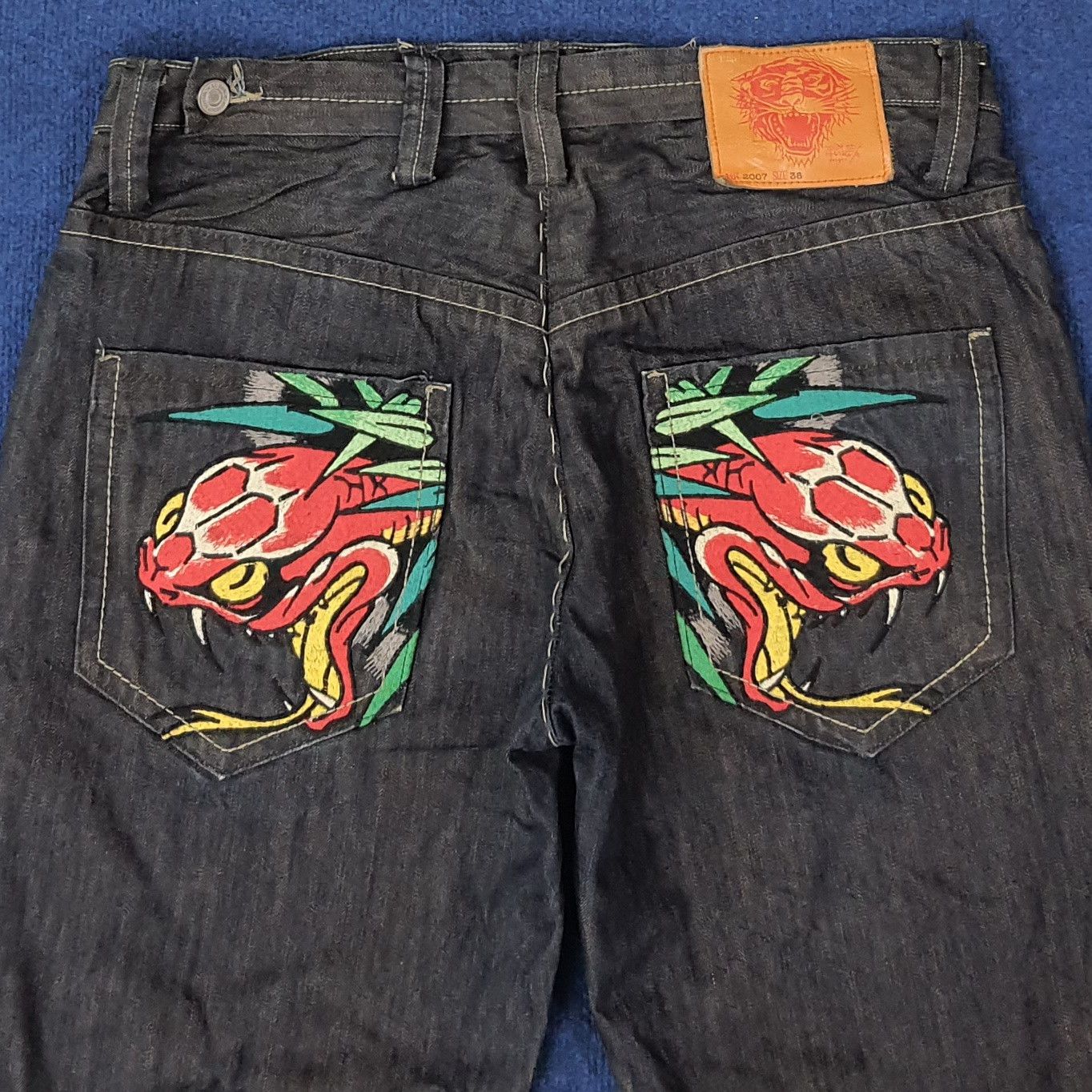 Ed Hardy Vintage Ed Hardy by Christian Audigier Jeans C258N15 Size US 38 / EU 54 - 2 Thumbnail