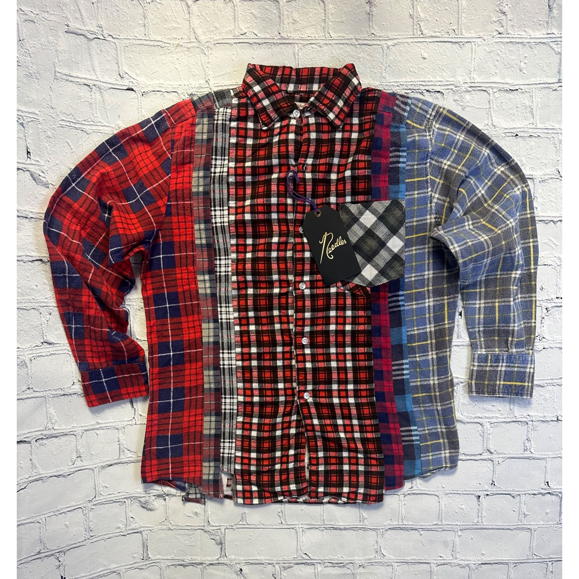 image of Rebuild By Needles Flannel Shirt - 7 Cuts Shirt, Men's (Size Small)