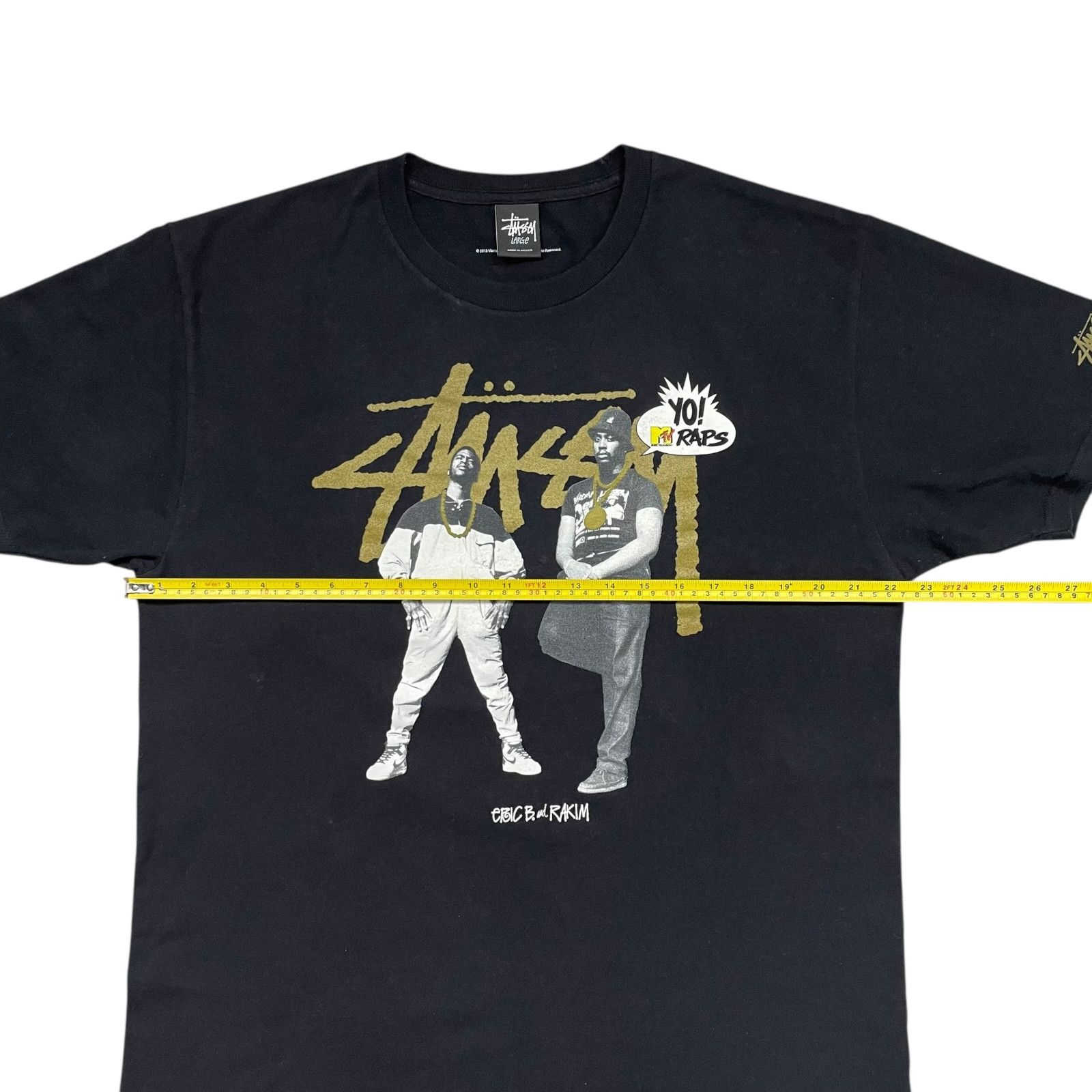 Stussy 00s YO MTV RAPS 2013 ERIC B & RAKIM HIP HOP T-SHIRT BLACK Size US L / EU 52-54 / 3 - 7 Thumbnail