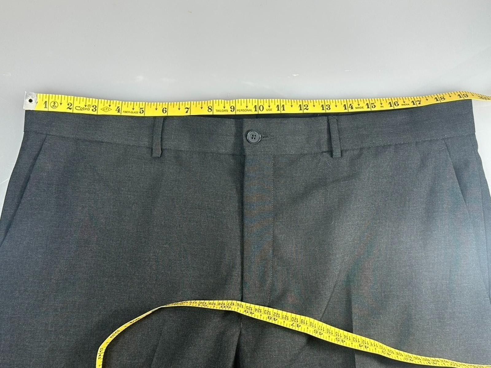 Alfani Alfani Men's 36/29 Black Slim Fit Dress Pants Size US 36 / EU 52 - 3 Thumbnail
