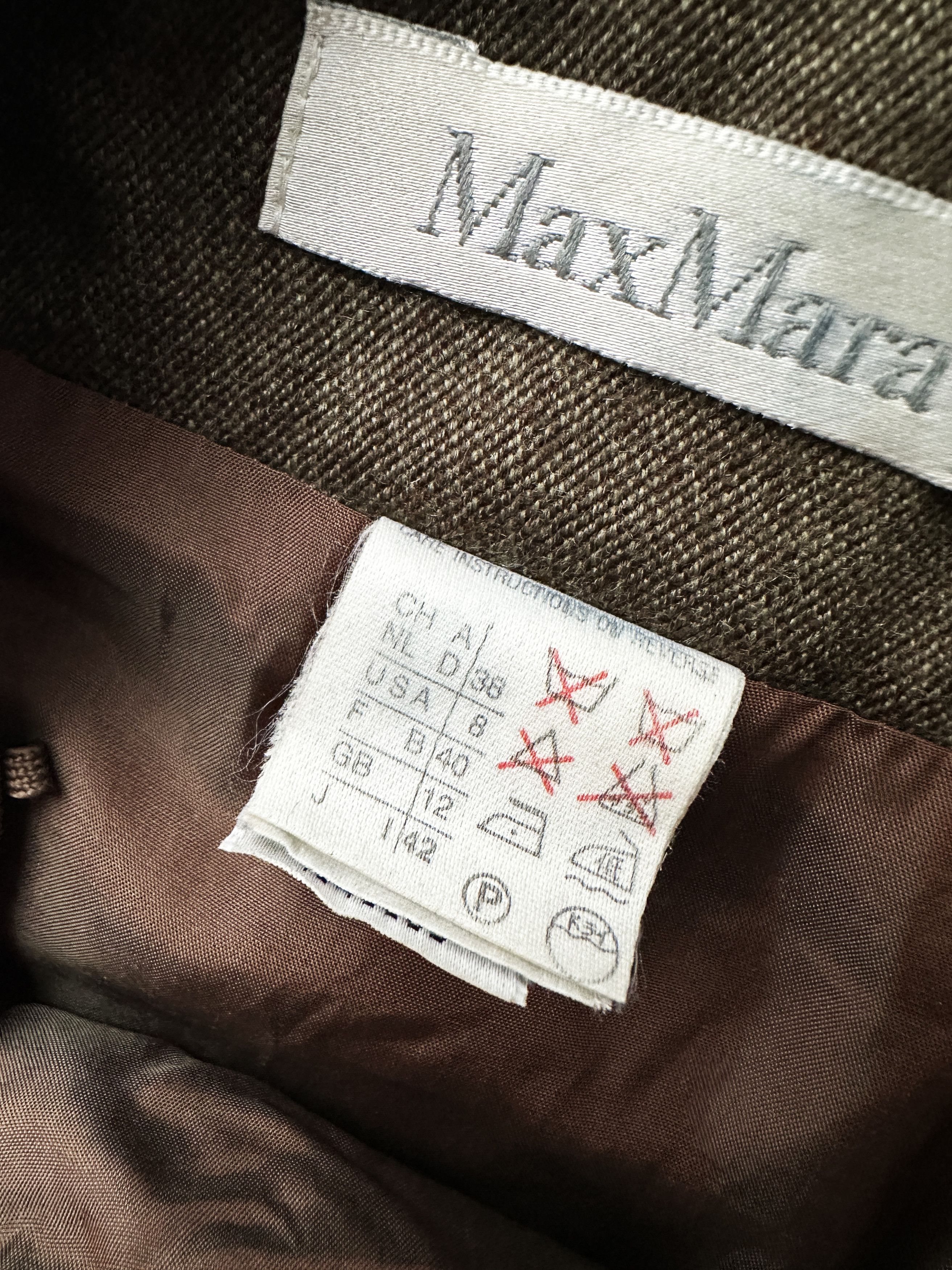 Max Mara MaxMara Vintage olive wool skirt Size 26" / US 2 / IT 38 - 4 Thumbnail