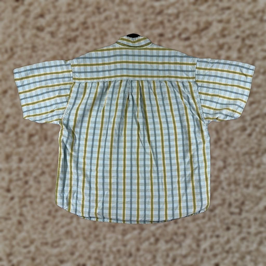 Tommy Bahama Tommy Bahama Shirt Mens Extra Large Blue Green Stripe Hawaiian Lyocell Beach Size US XL / EU 56 / 4 - 1 Thumbnail