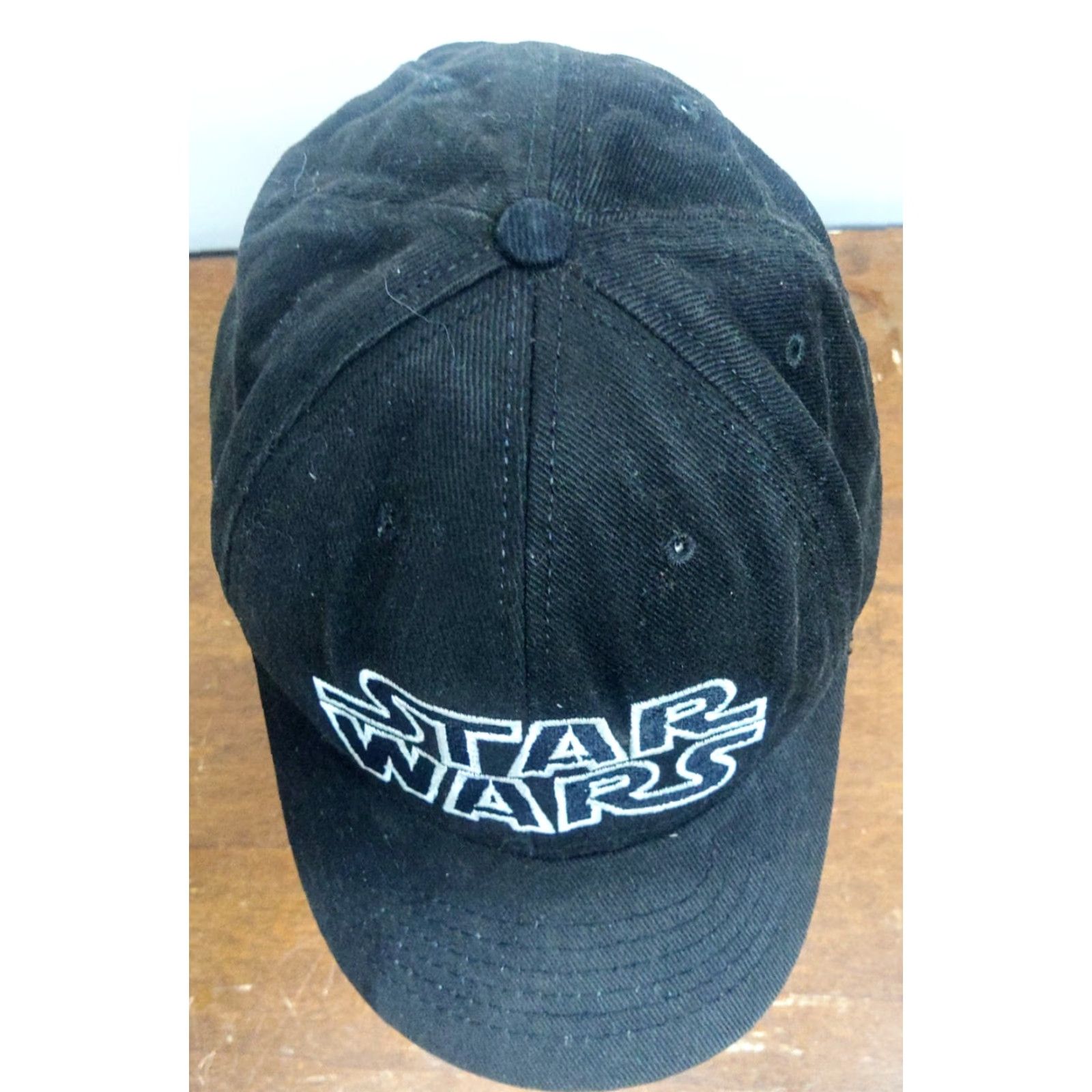 Star Wars VTG Star Wars Ball Cap Black Embroidery USA Strapback One Size Men Cotton Polyester Knit Adjustable 90s Marlin Tease Lucasfilm Baseball Hat Size ONE SIZE - 3 Thumbnail