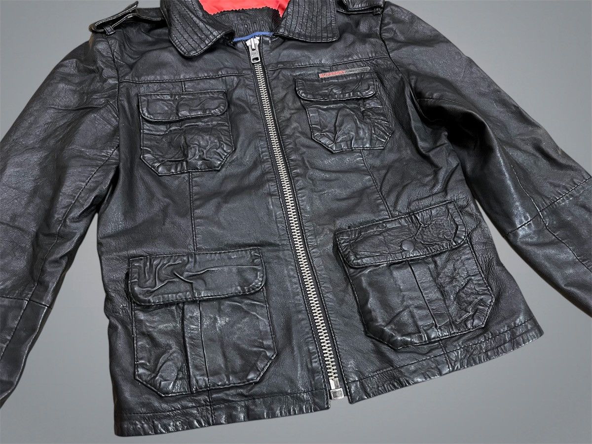 Japanese Brand × Superdry Women’s Leather Superdry Jacket in Japanese Style Size S / US 4 / IT 40 - 3 Thumbnail