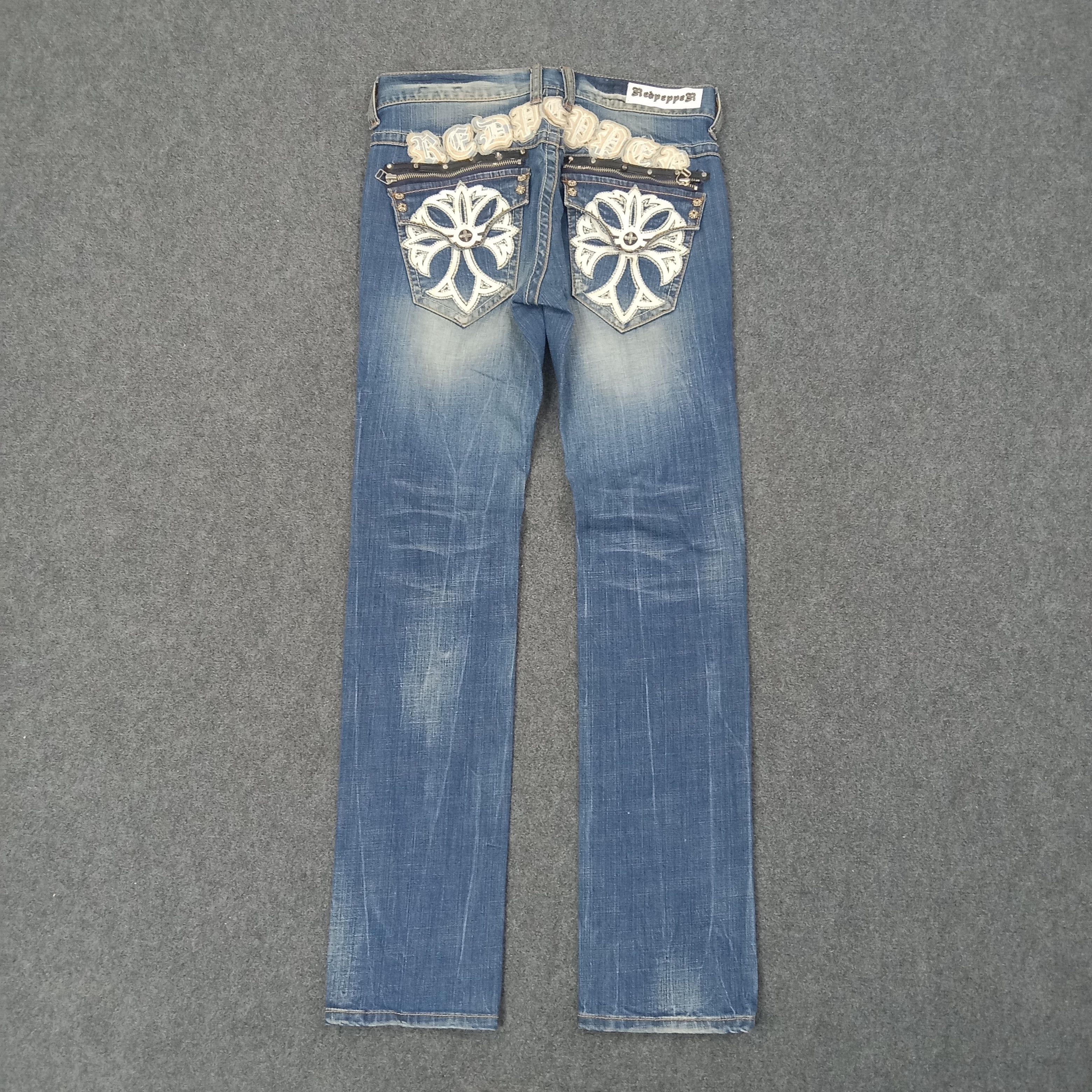 Japanese Brand Red Pepper Japanese Retro Denim Jeans C258N8 Size US 32 / EU 48 - 1 Thumbnail