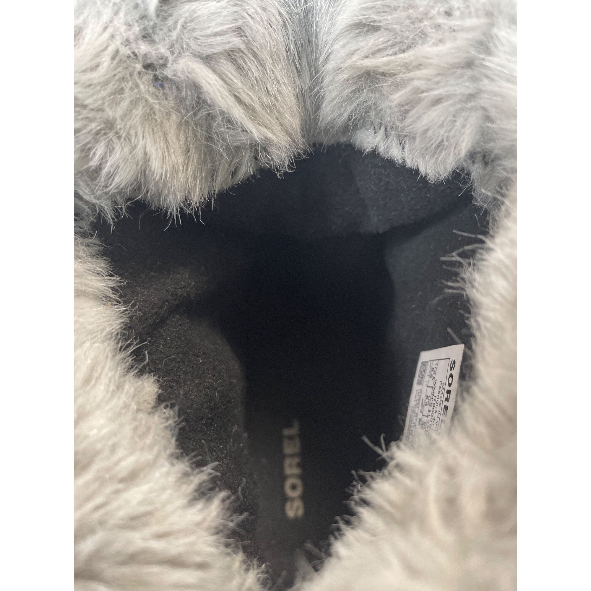 SOREL Sorel Womens Gray Black Suede Fur Lined Ankle Winter Boots S Size US 8.5 / IT 38.5 - 8 Thumbnail