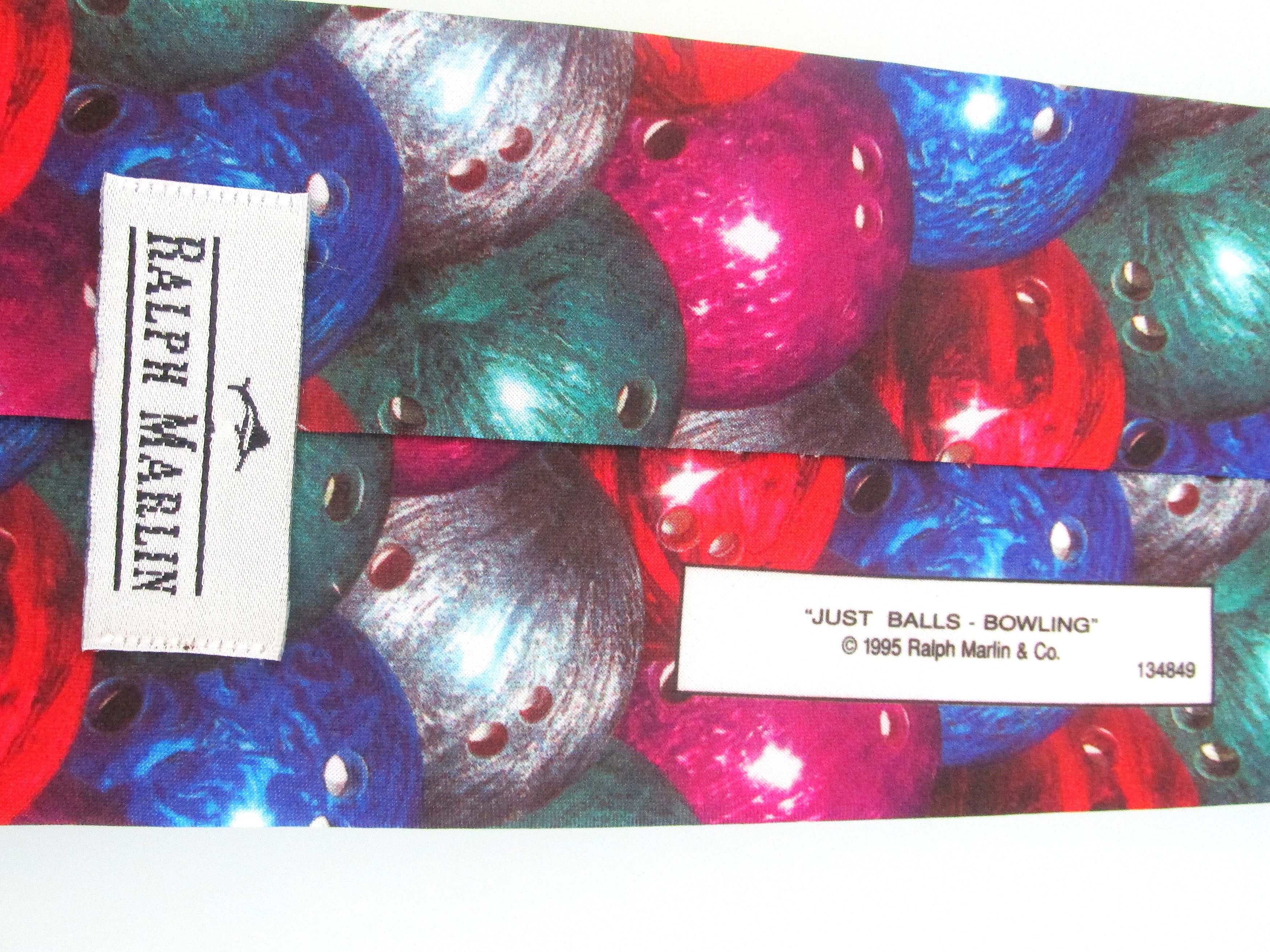 Other Vintage Ralph Marlin Men's Bowling Tie Size ONE SIZE - 5 Thumbnail