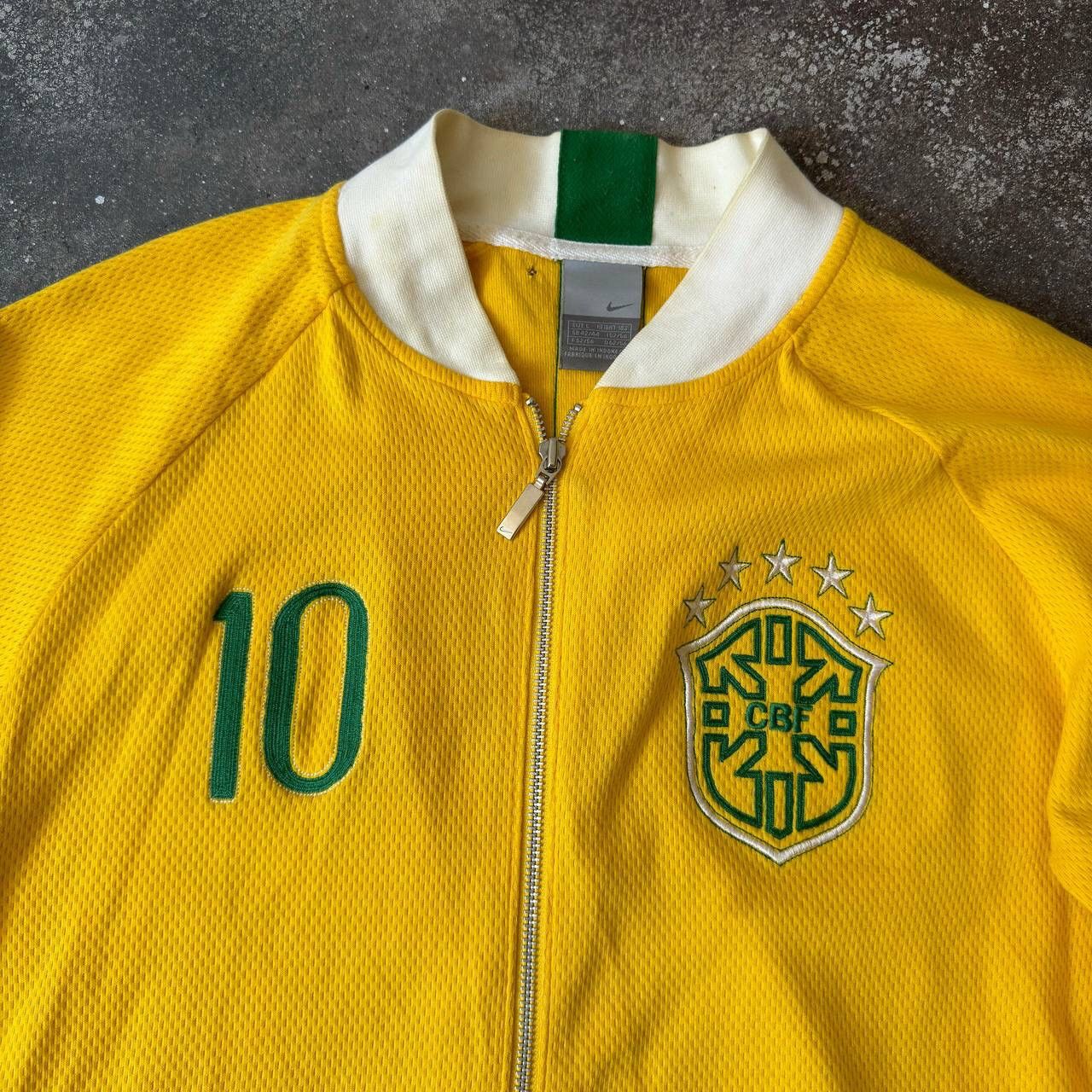 Nike × Vintage 00’s Nike Vintage Brazil #10 Ronaldinho Soccer Track Jacket Size US L / EU 52-54 / 3 - 2 Thumbnail