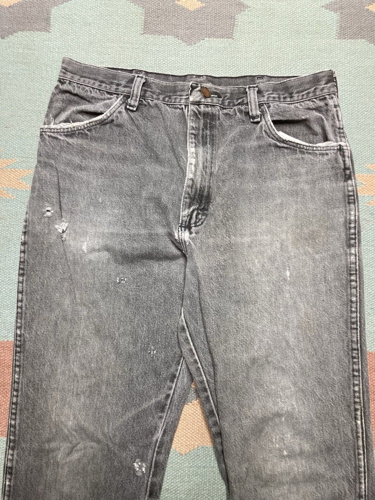 Rustler × Vintage Vintage rustler jeans faded straight distressed grunge 32x31 Size US 32 / EU 48 - 4 Thumbnail